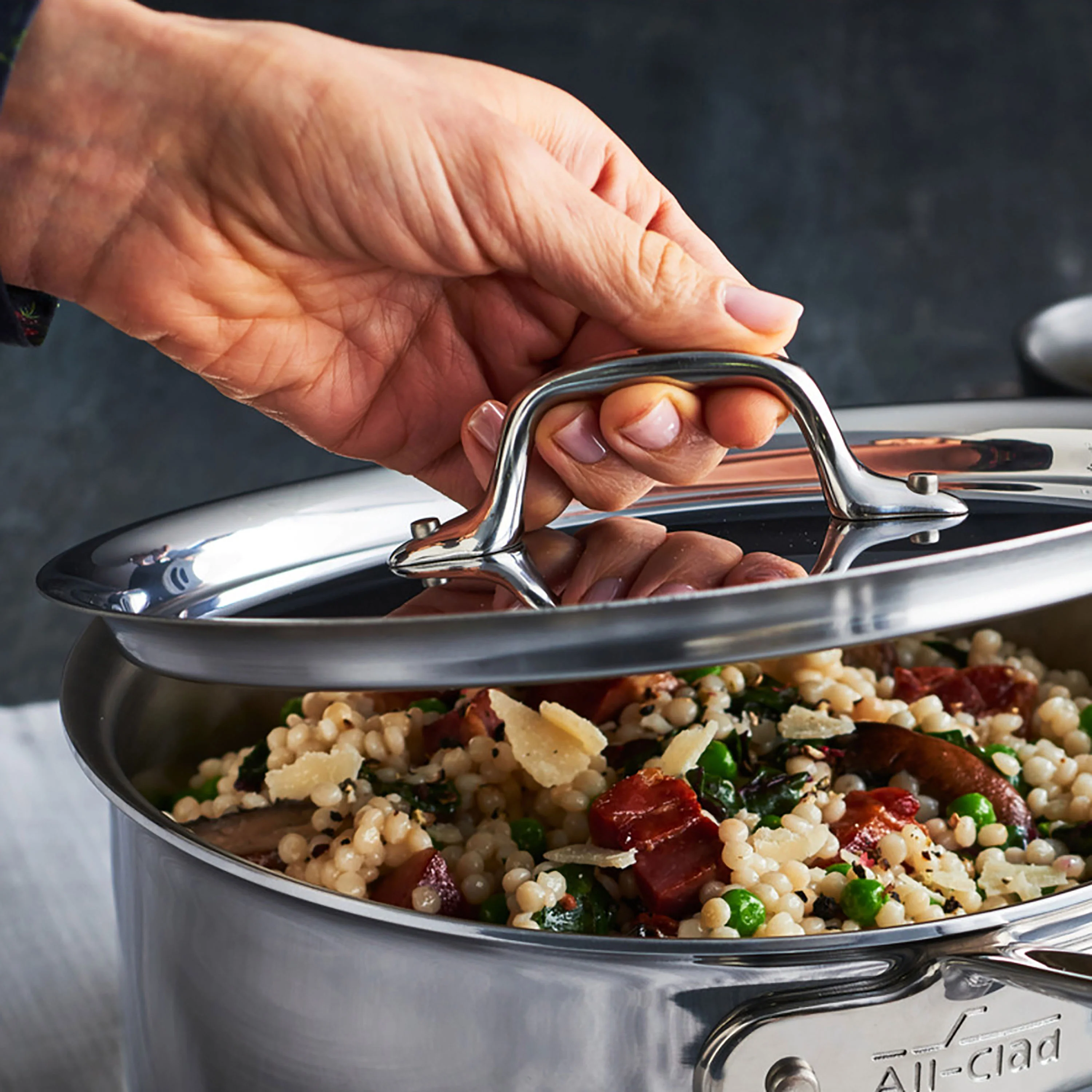 All-Clad d3 Stainless 3-quart Saucepan - Image 7