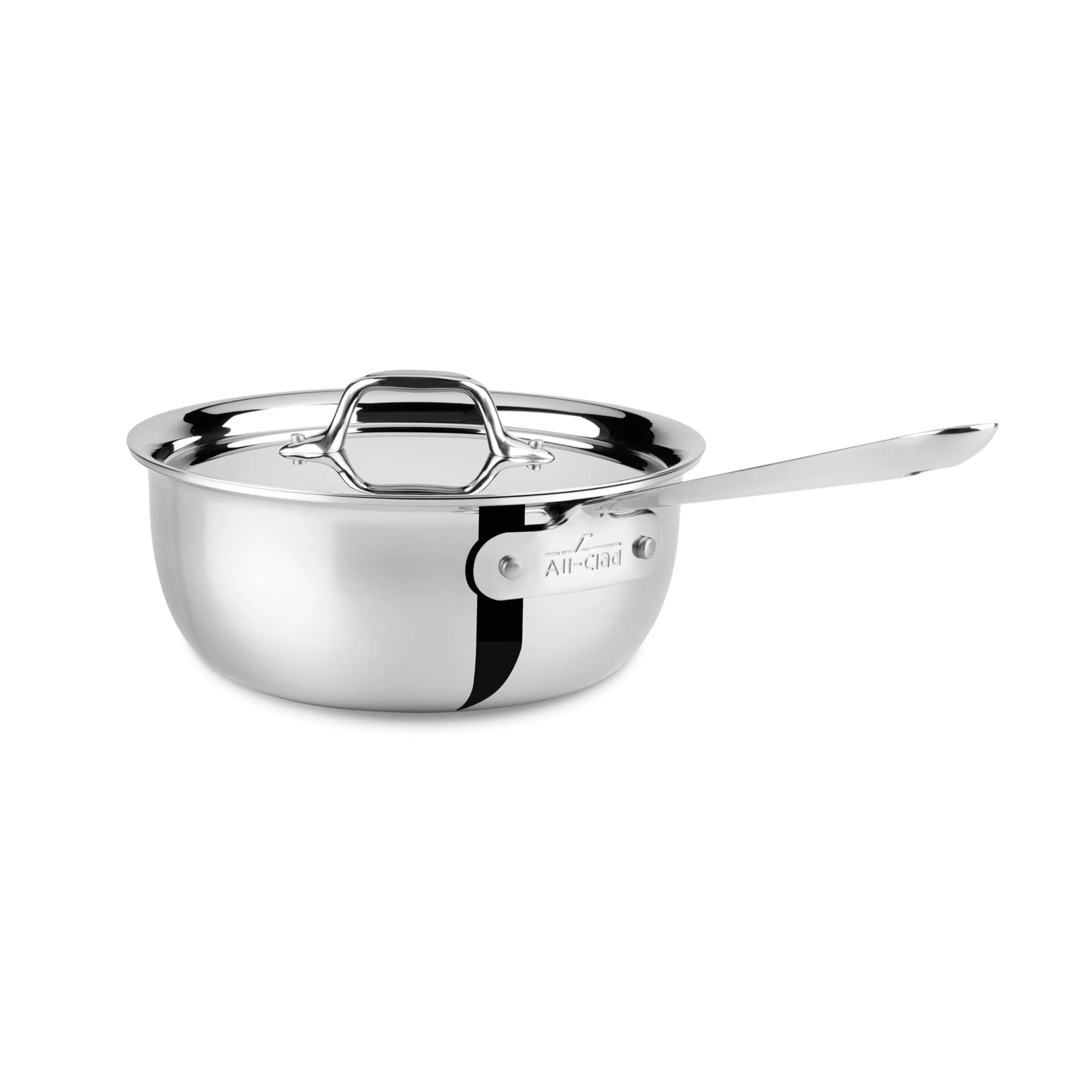 All-Clad d3 Stainless 2-quart Saucier - Image 7