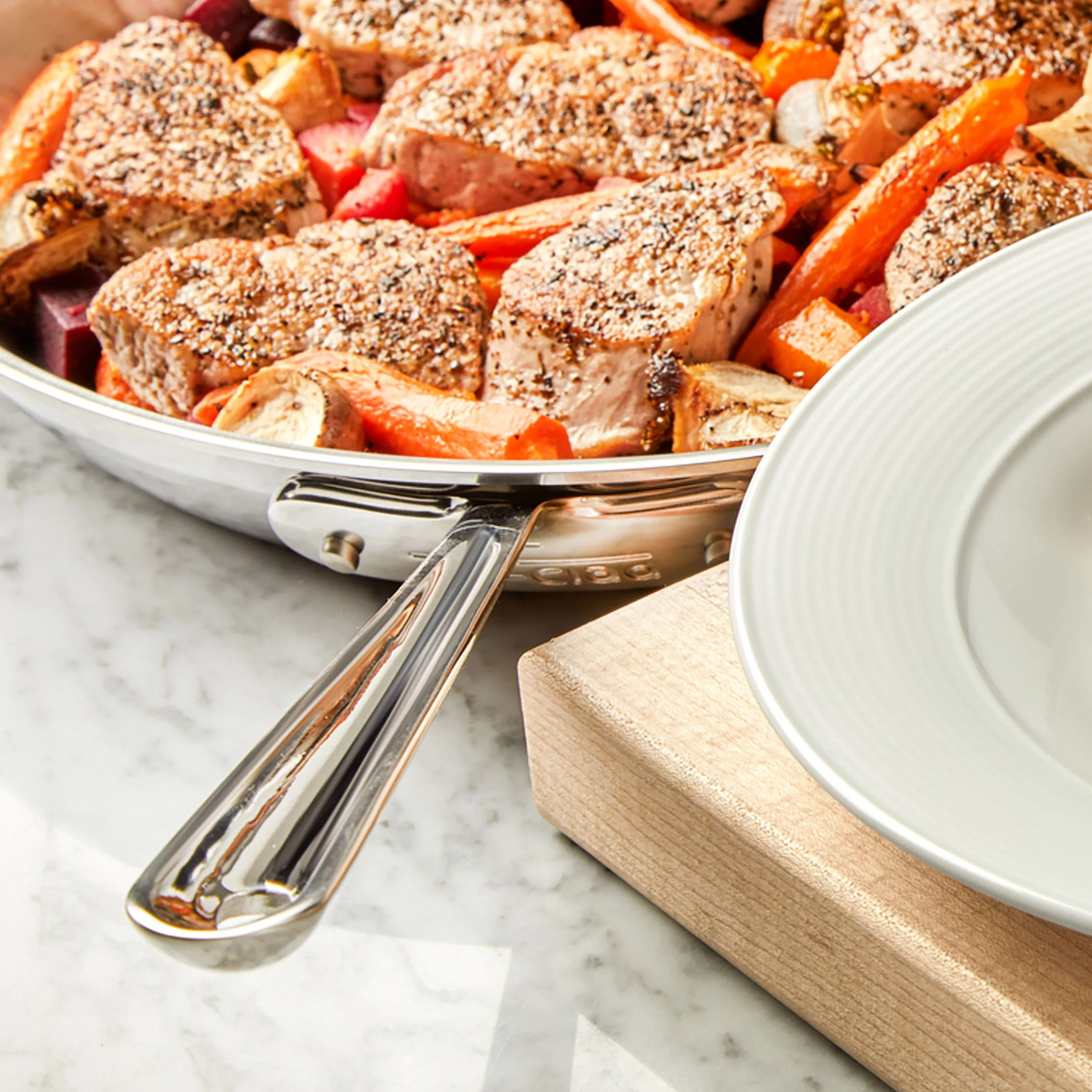All-Clad d5 Brushed Stainless 10" Fry Pan - Image 5