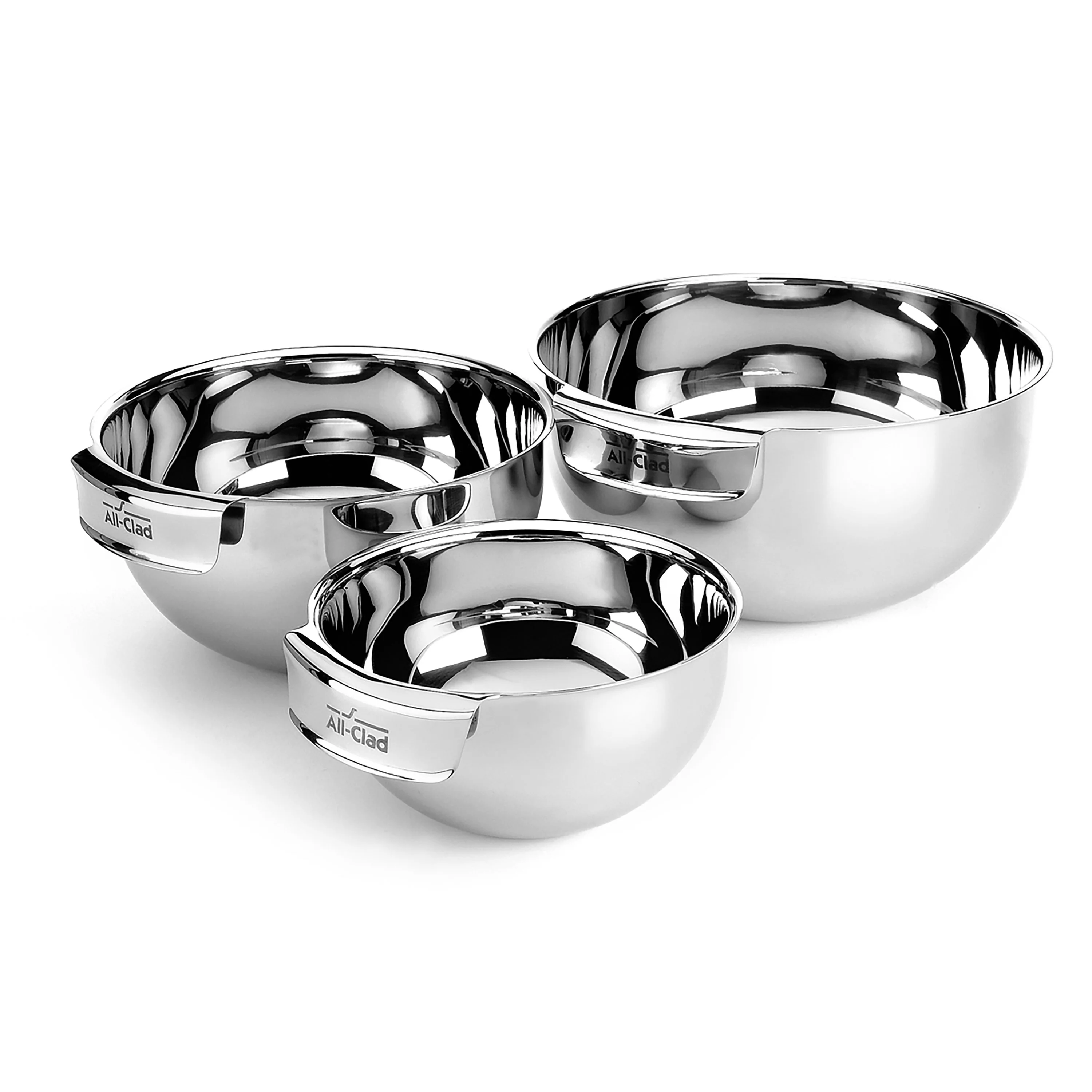 All-Clad 3 Piece Stainless Steel Mixing Bowl Set - Image 11