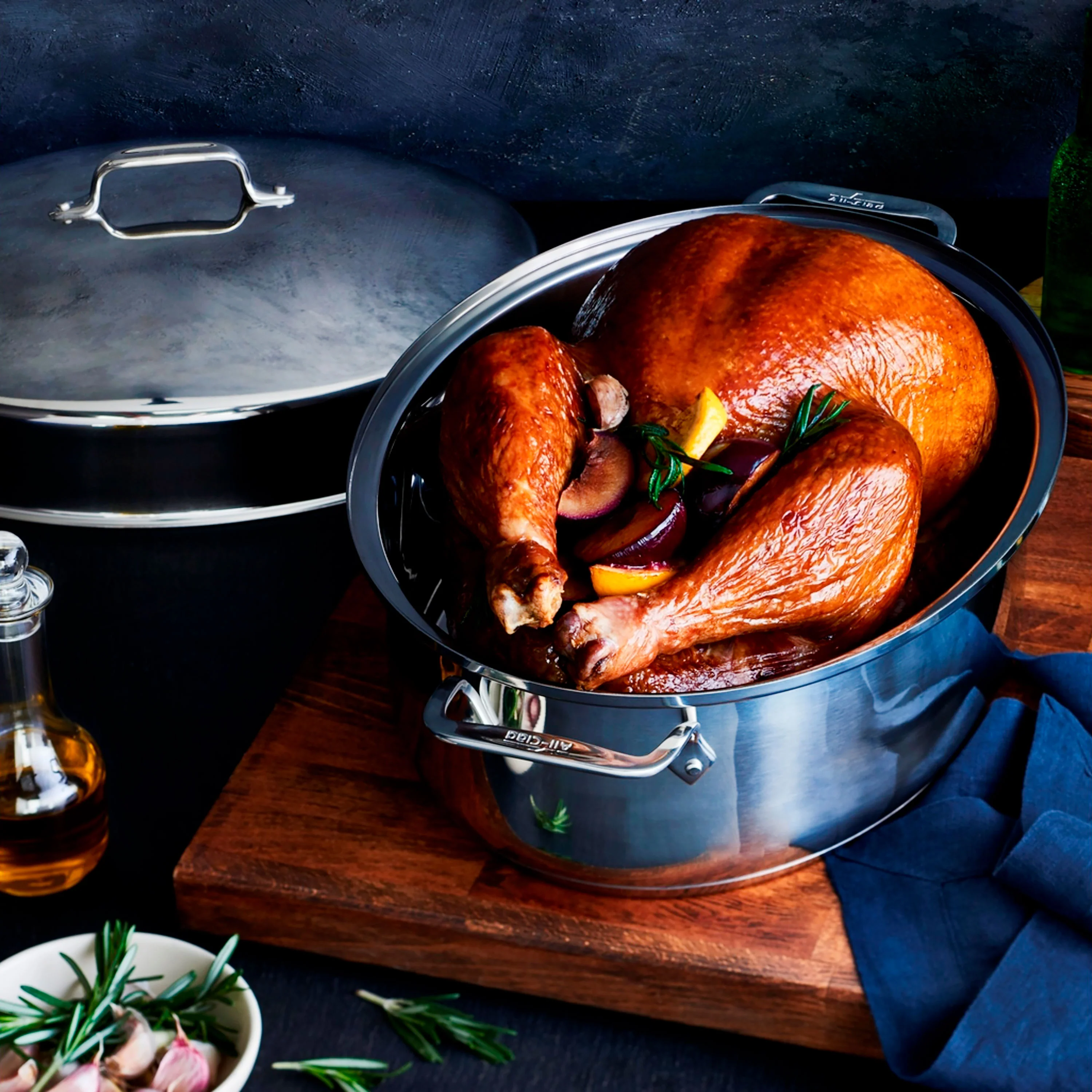 All-Clad Covered Oval Roaster, 15x11" - Image 6