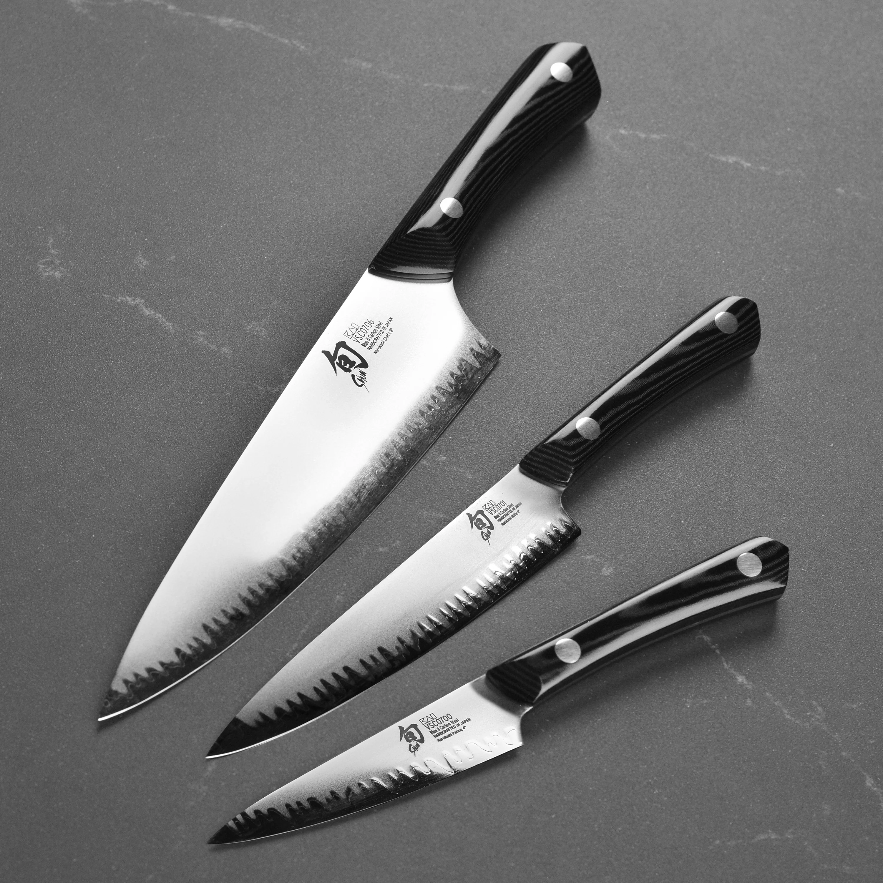 Shun Narukami Blue #2 Carbon Steel 3 Piece Knife Set - Image 5