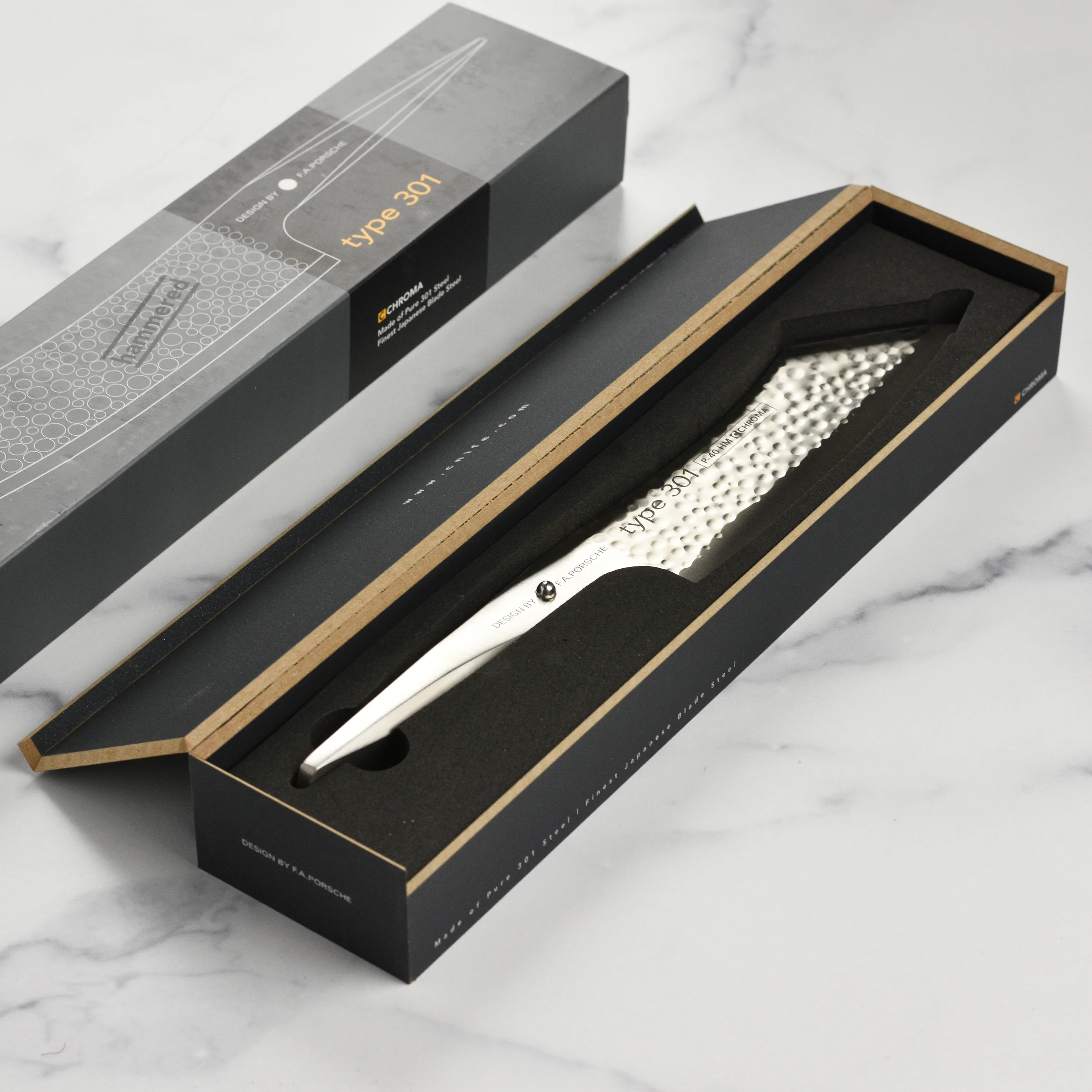 Chroma Type 301 7" Hammered Hakata Bocho - Image 5