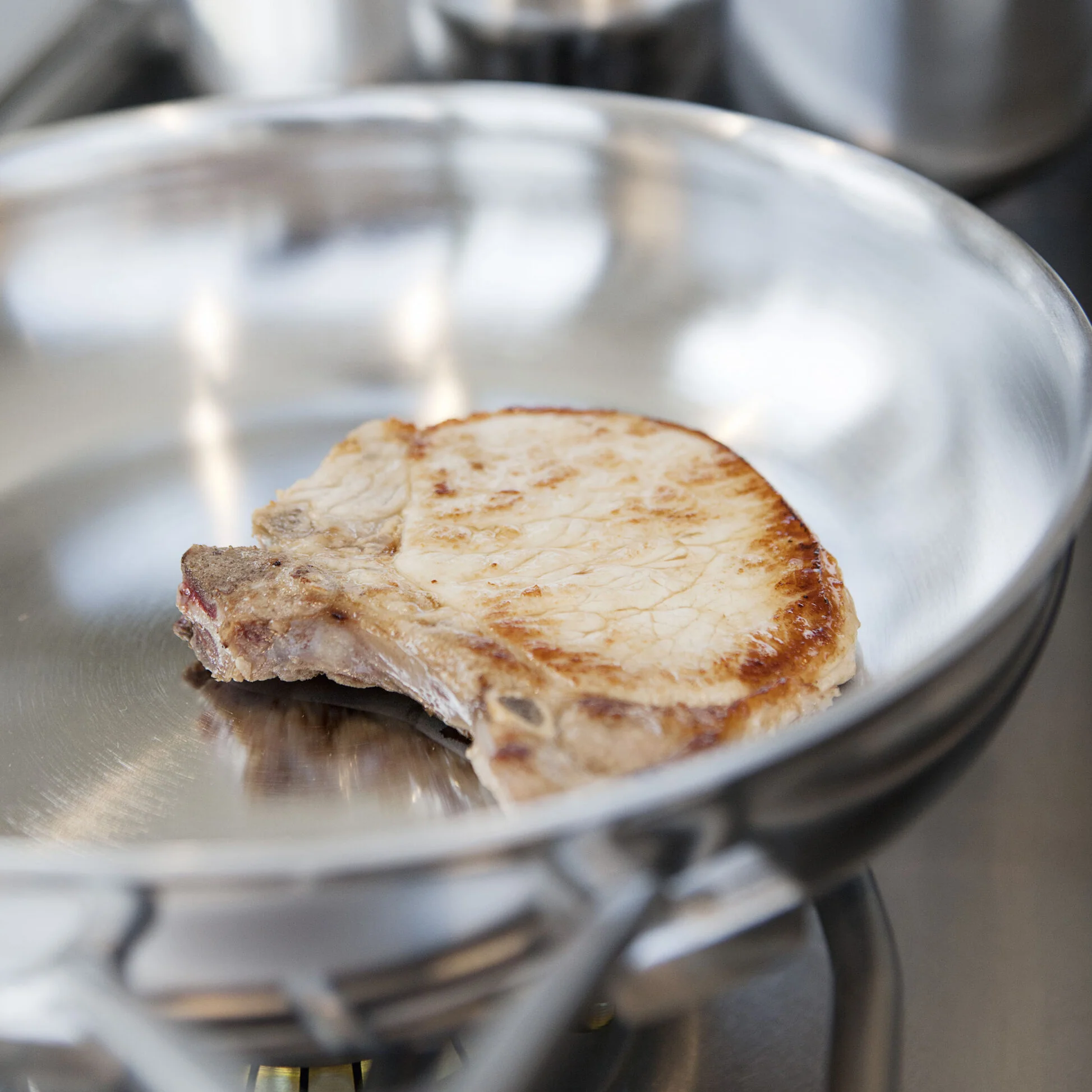 Demeyere Industry5 8" Stainless Steel Fry Pan - Image 3