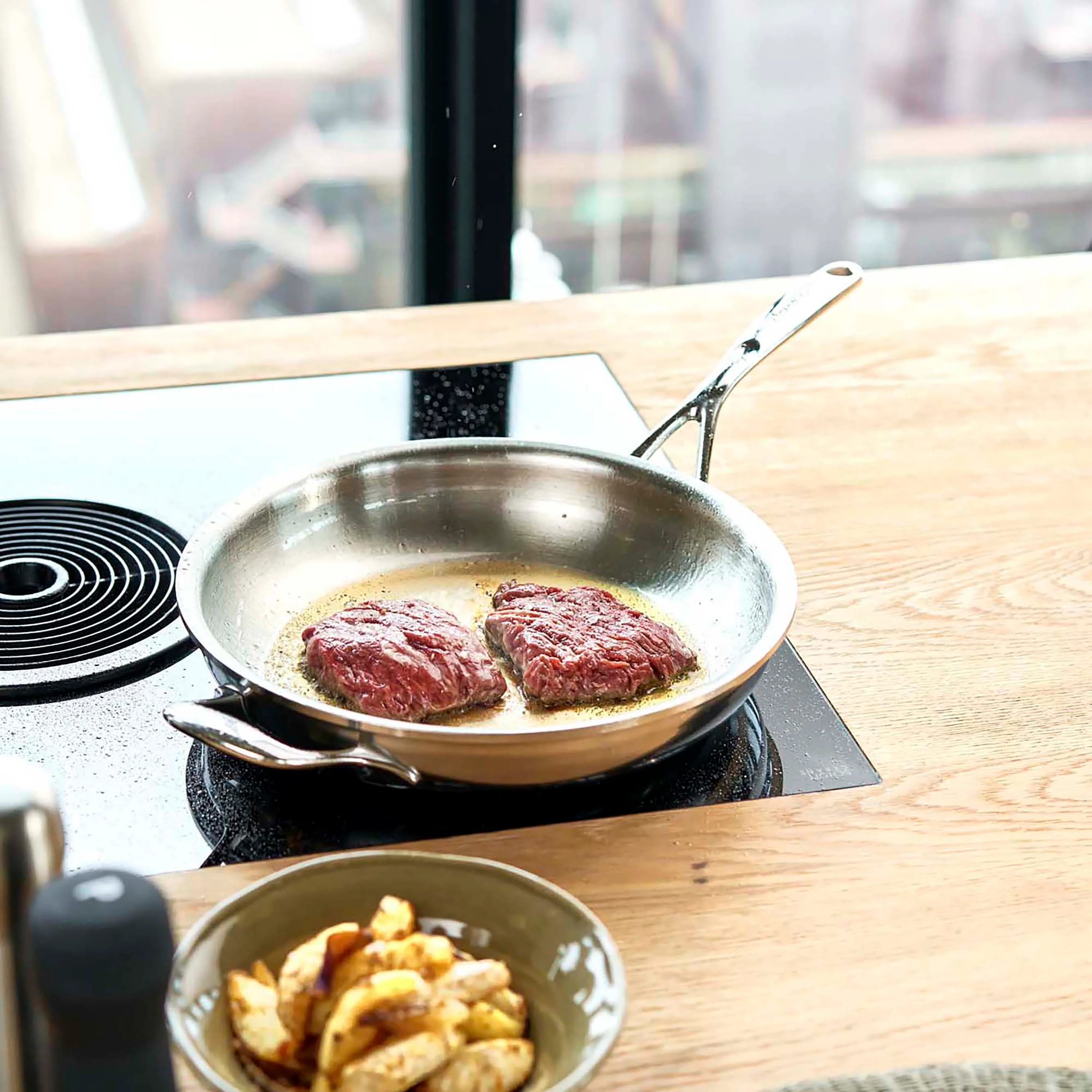 Demeyere Proline 12.6" Stainless Steel Fry Pan - Image 7