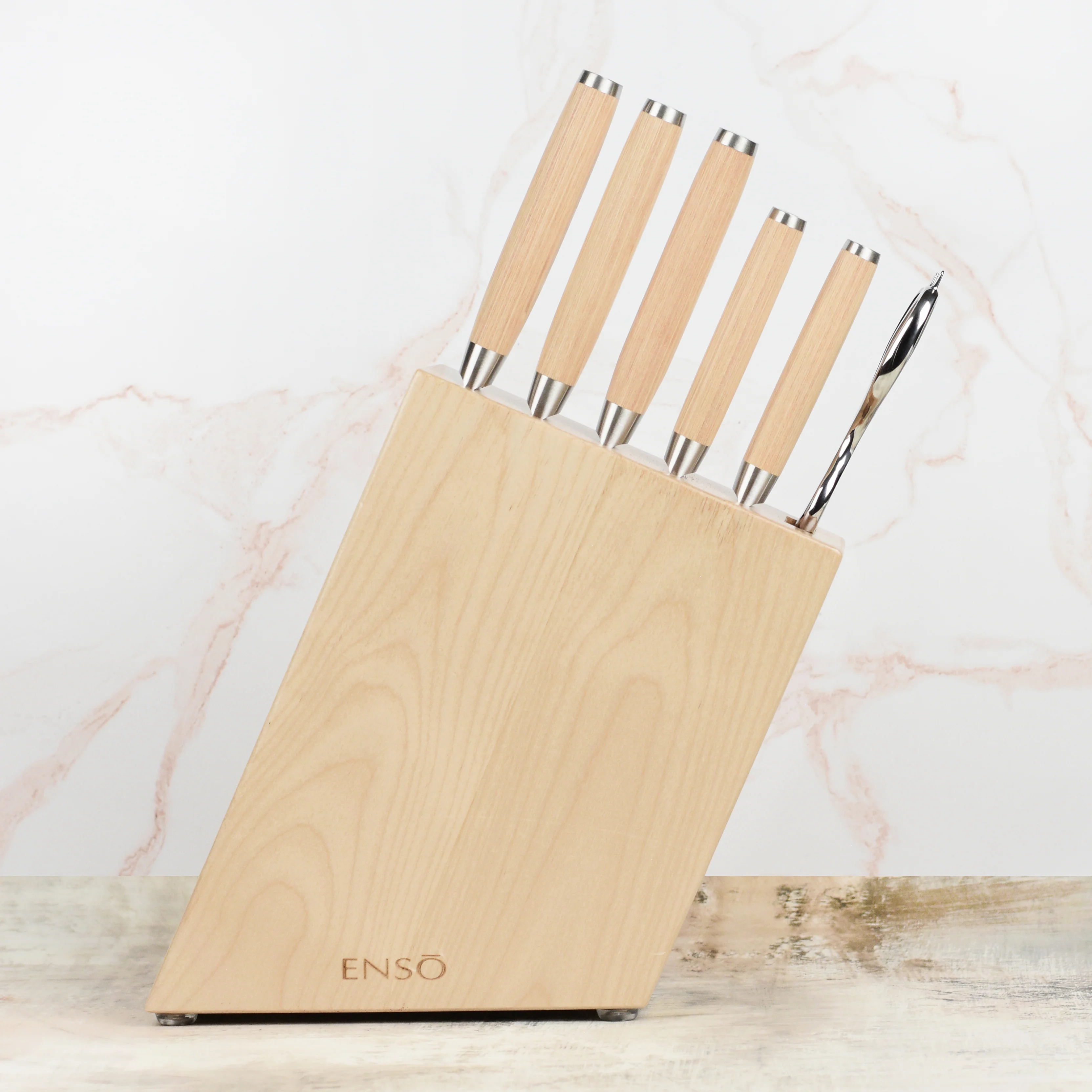Enso 6 Slot Birch Knife Block - Image 4