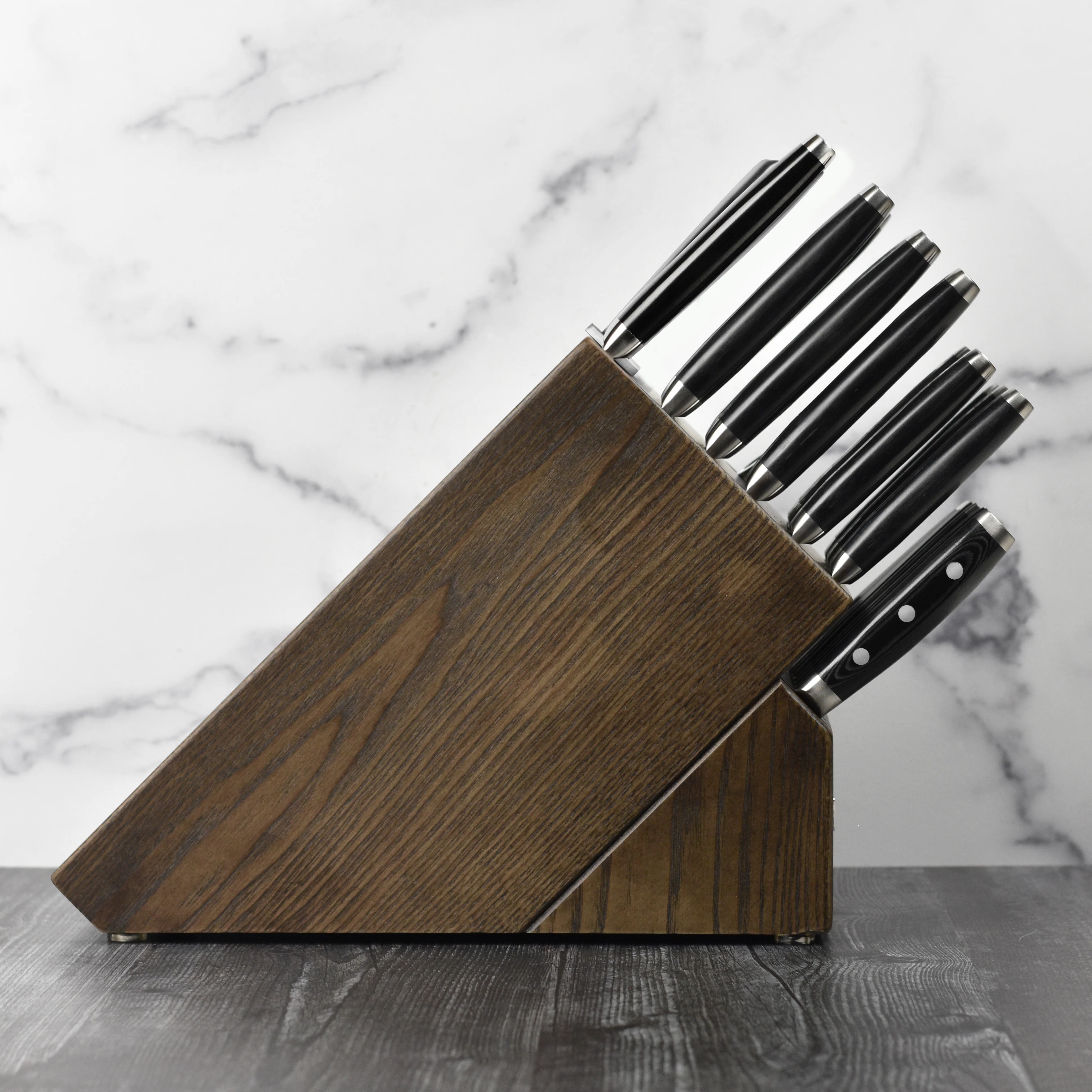 Enso HD 25 Piece Dark Ash Knife Block Set - Image 8