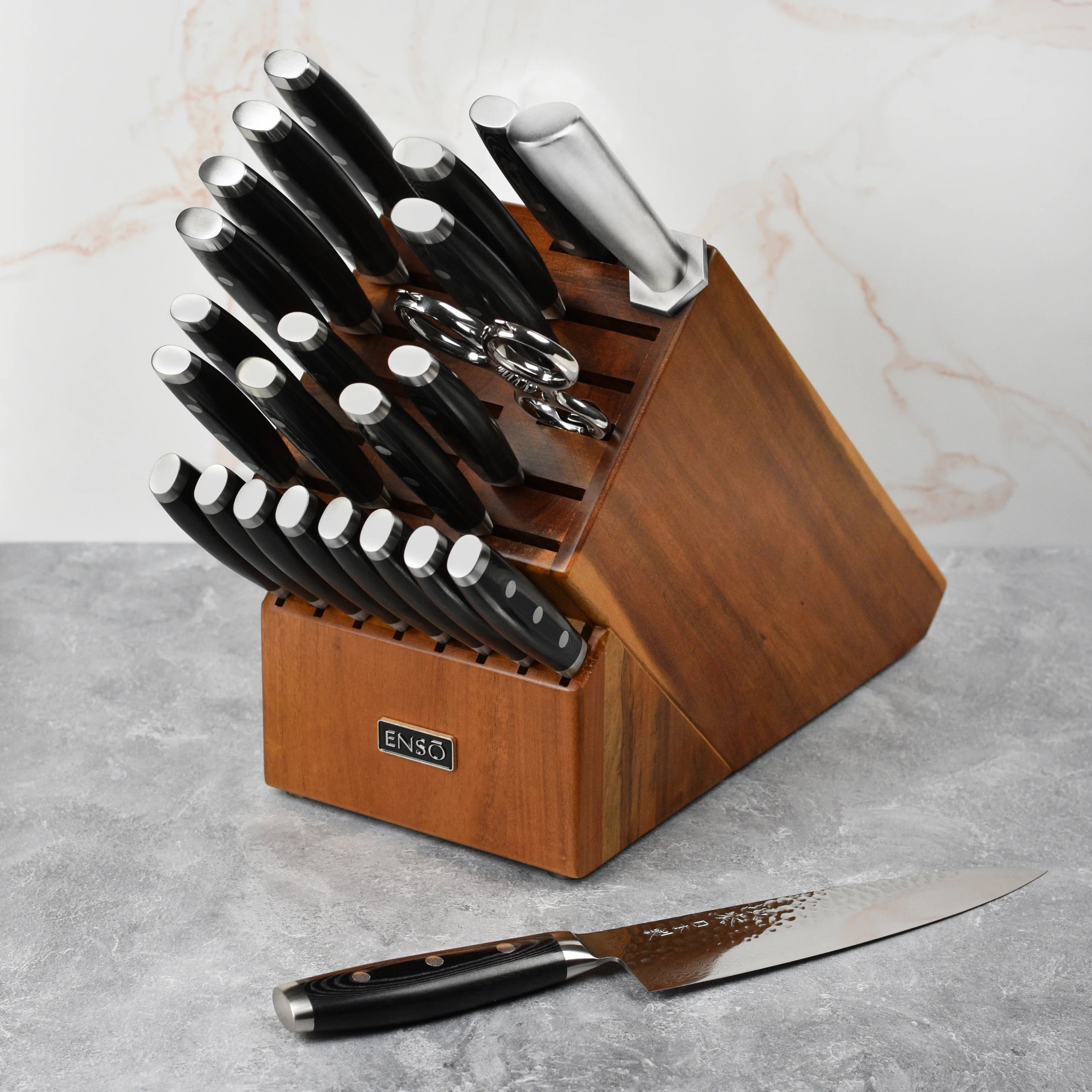 Enso HD 25 Piece Acacia Knife Block Set - Image 3