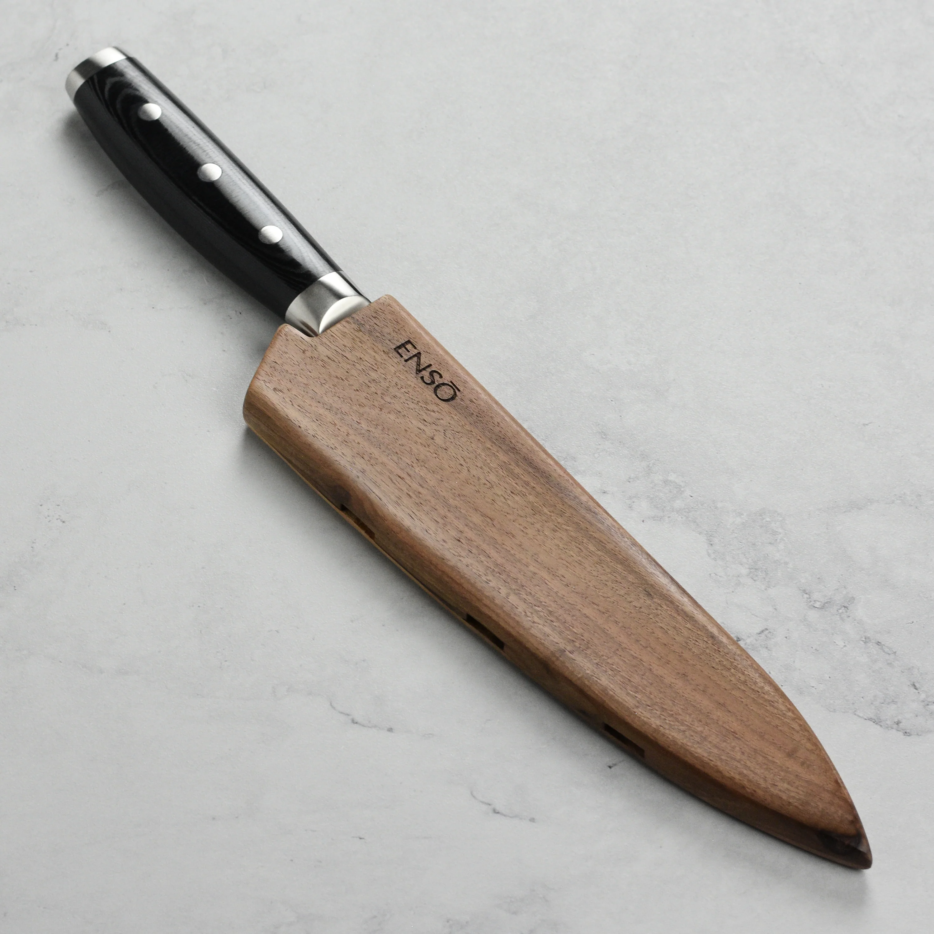 Enso Walnut Magnetic Sheath for 8" Chef's Knife - Image 2