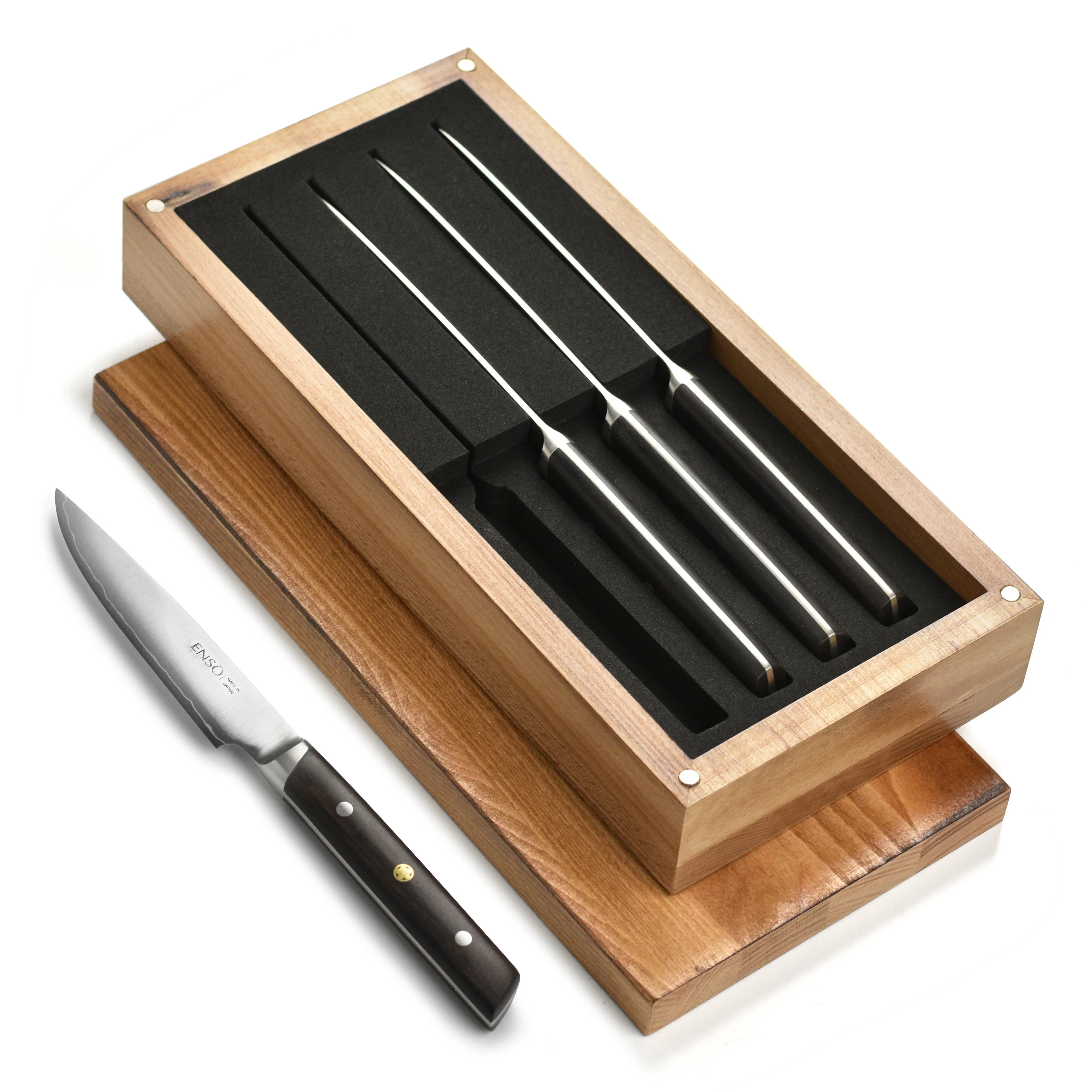 Enso Modern 4 Piece Steak Knife Set, Ebony - Image 5