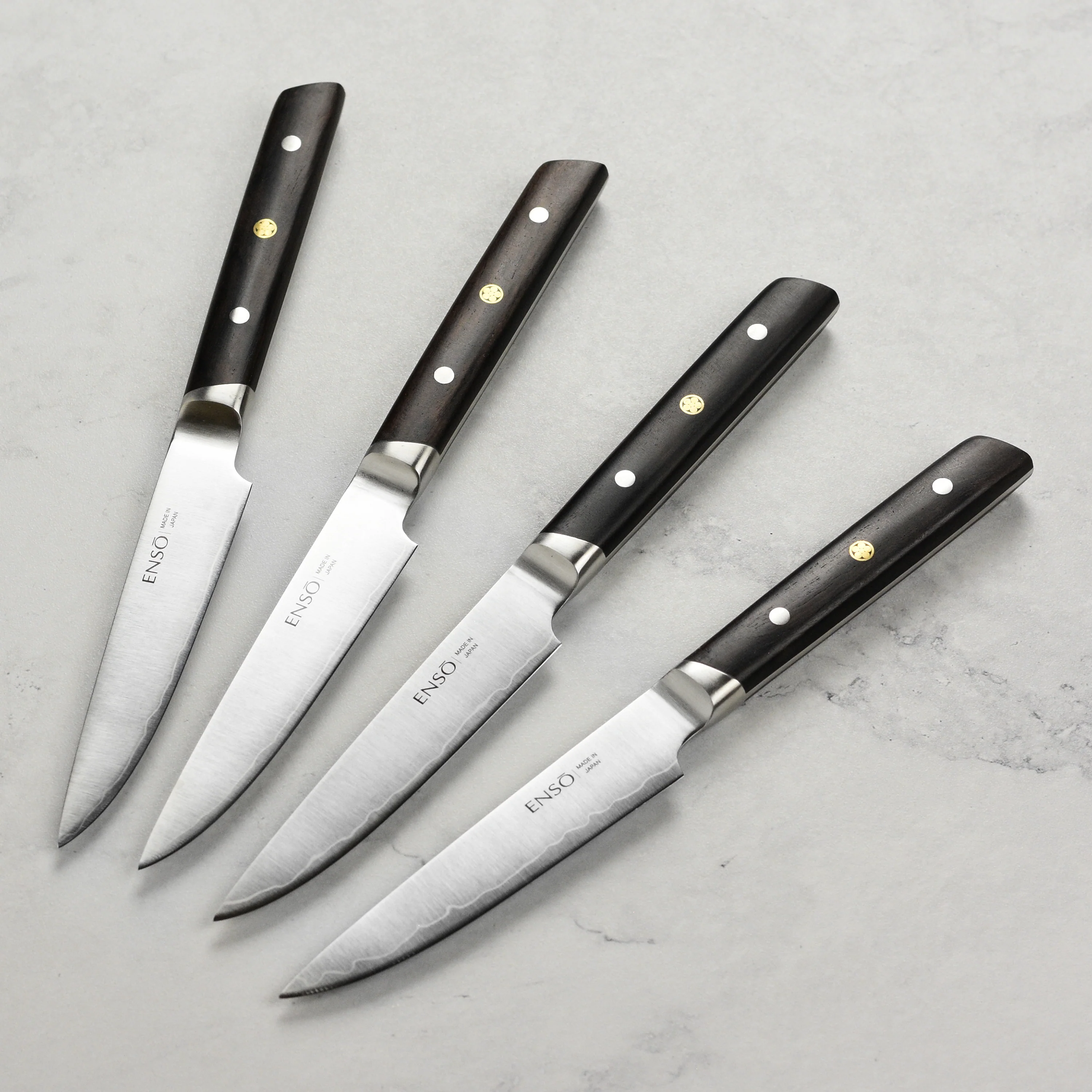 Enso Modern 4 Piece Steak Knife Set, Ebony - Image 6