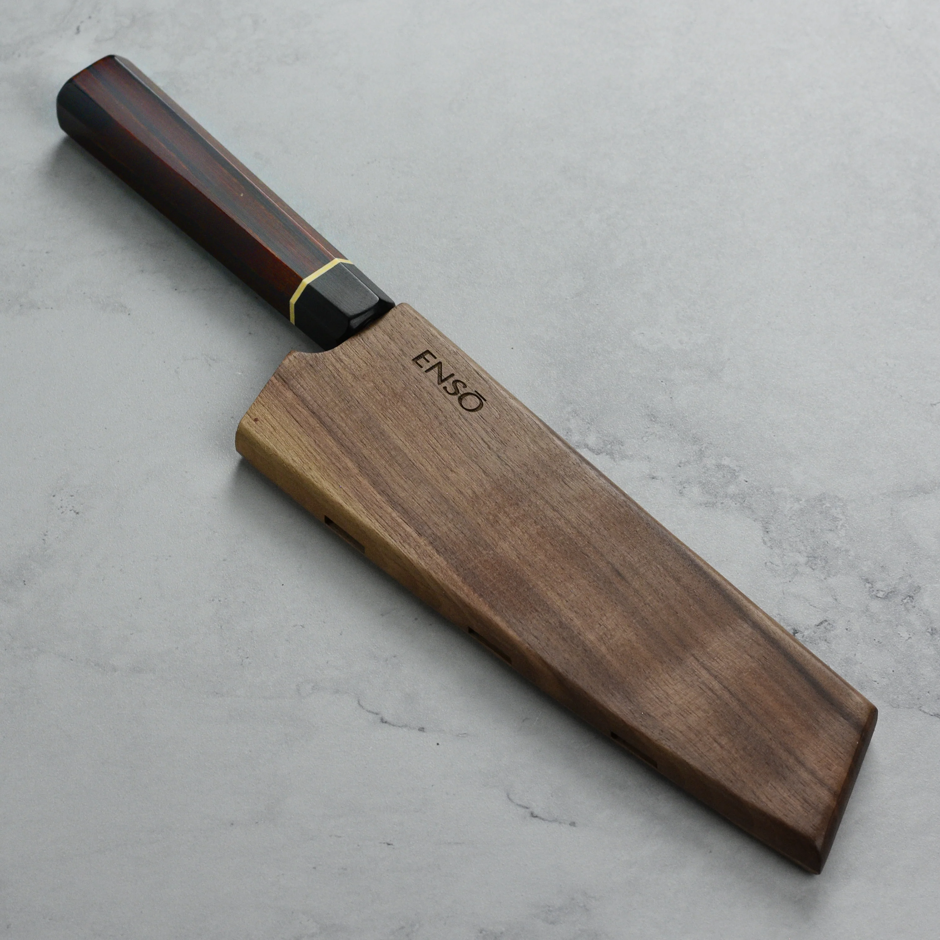 Enso Walnut Magnetic Sheath for 6.5" Bunka Knife - Image 2