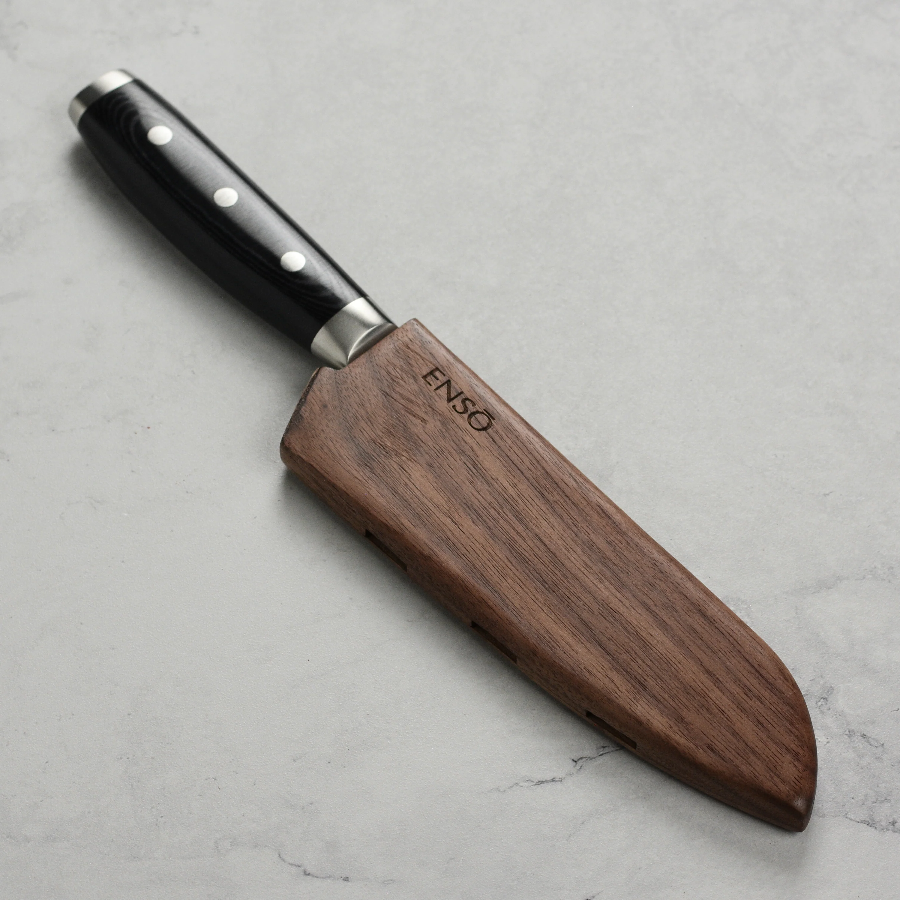Enso Walnut Magnetic Sheath for 6.5" Santoku Knife - Image 2