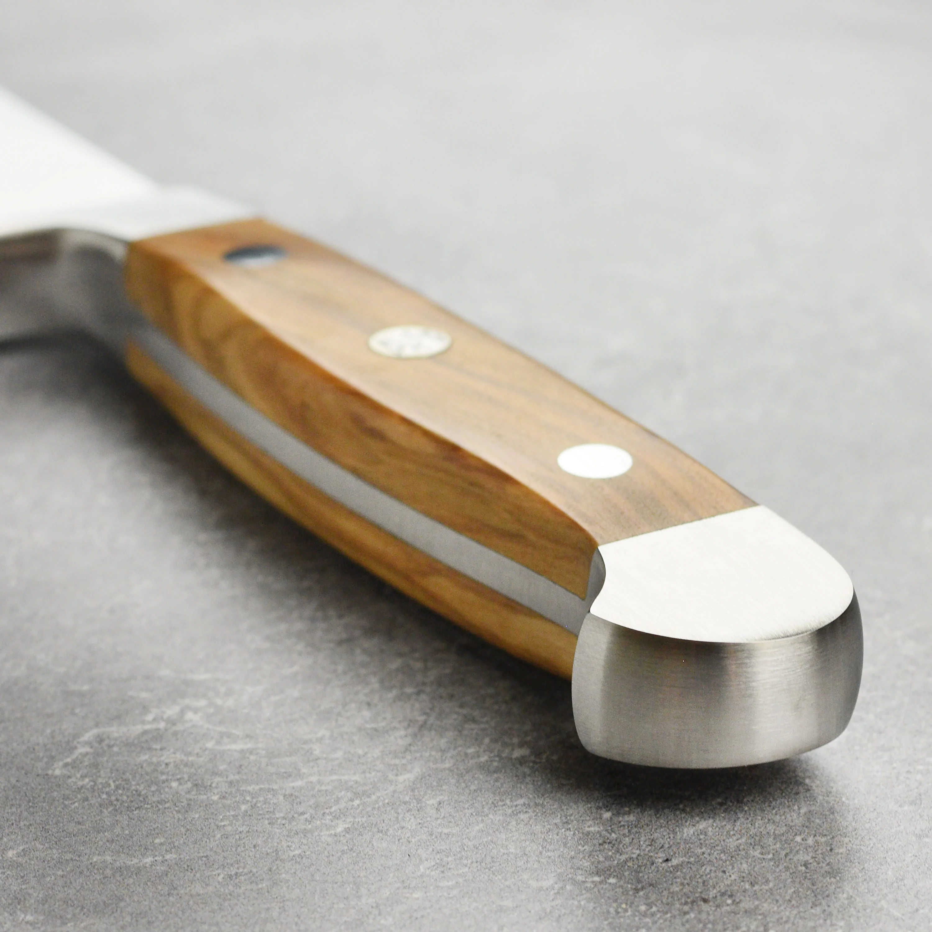Franz Gude 12.6" Large Bread Knife with Olive Wood Handle, Right-Handed - Image 2