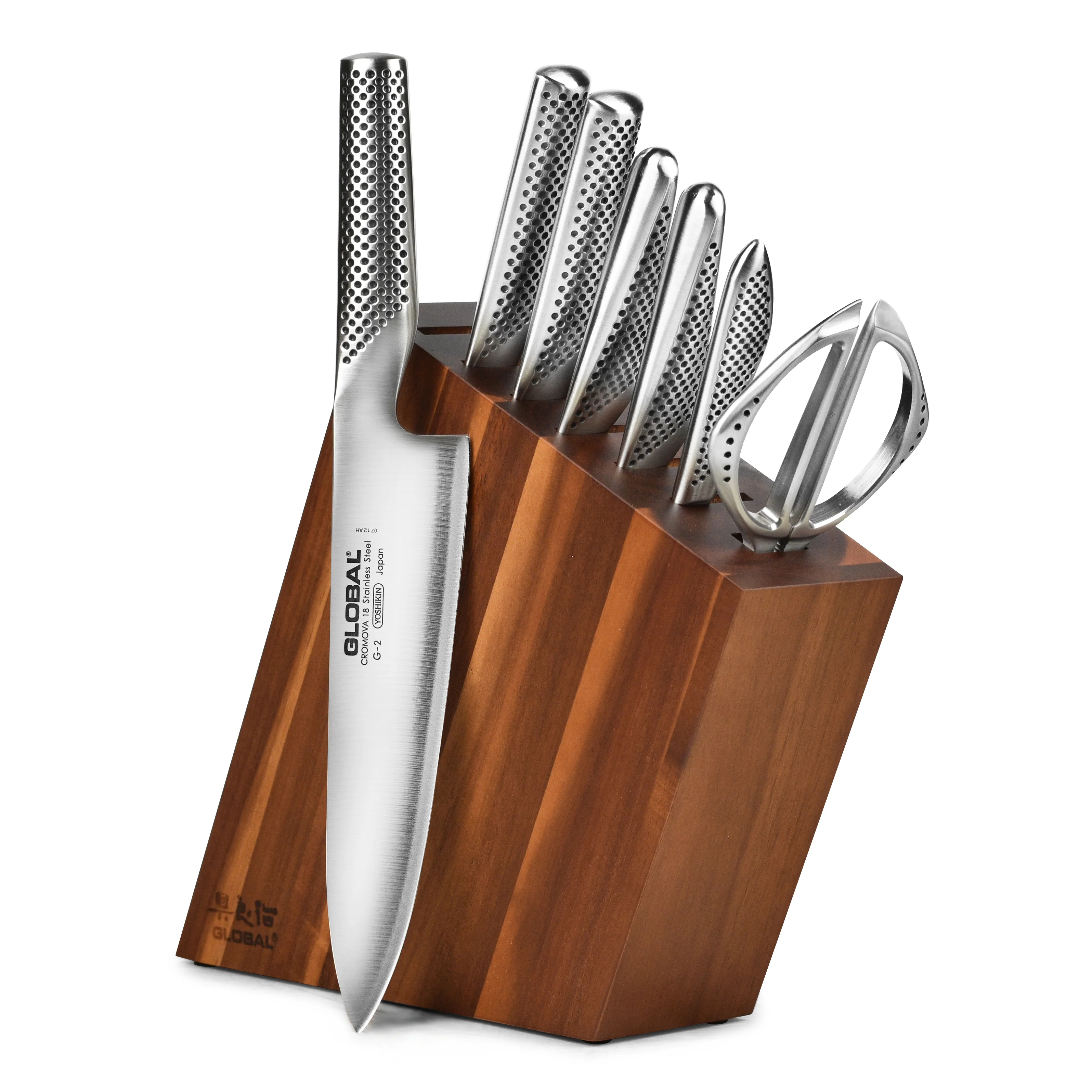 Global 8 Piece Acacia Knife Block Set - Image 11