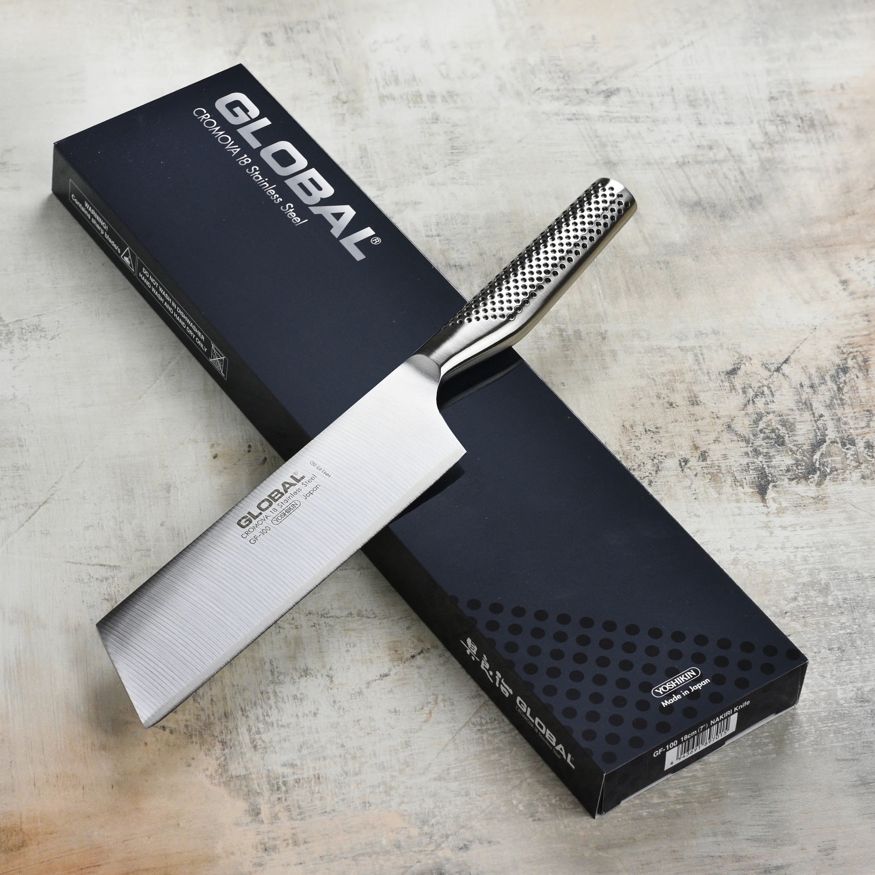 Global Model X 7" Nakiri Knife - Image 8