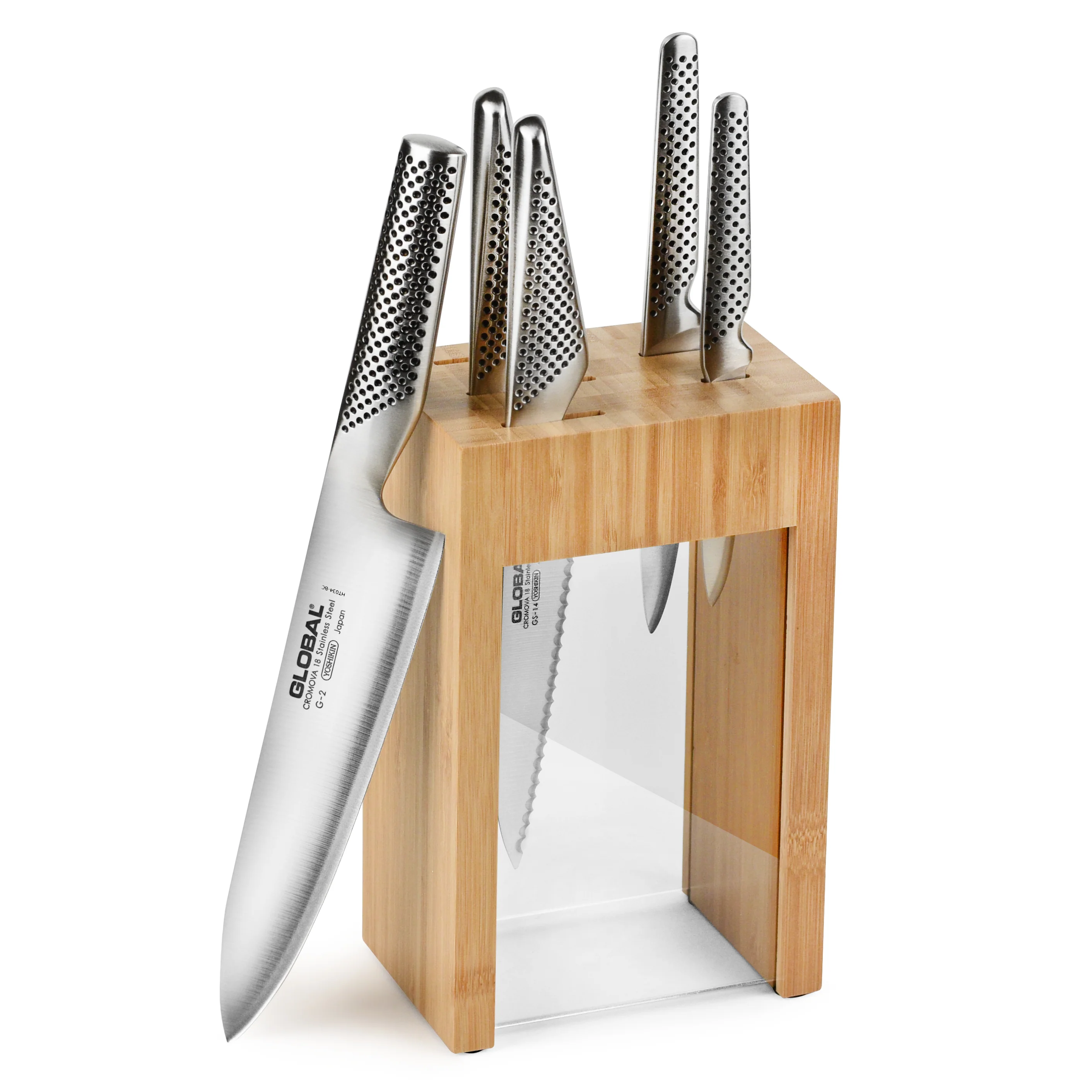 Global Osaka 6 Piece Knife Block Set - Image 6