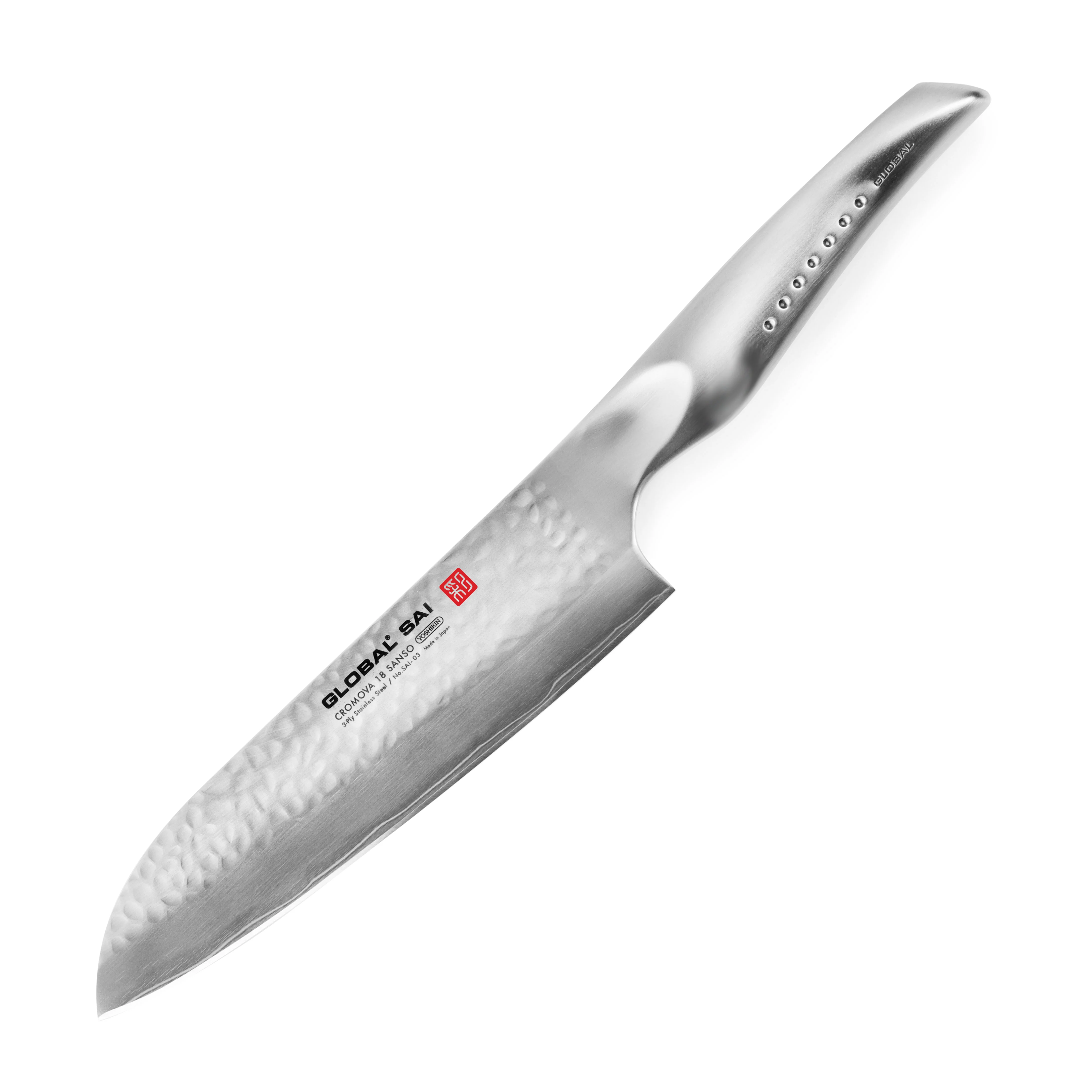 Global Sai 7.5" Santoku Knife - Image 4