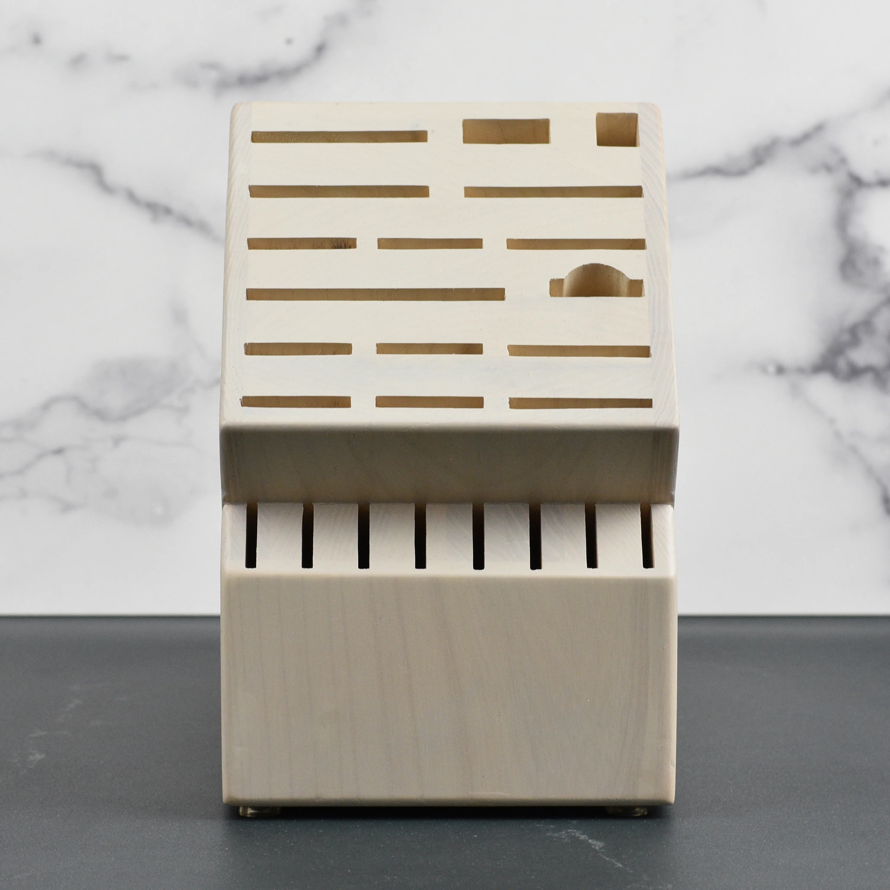 24 Slot Gray Ash Knife Block - Image 2