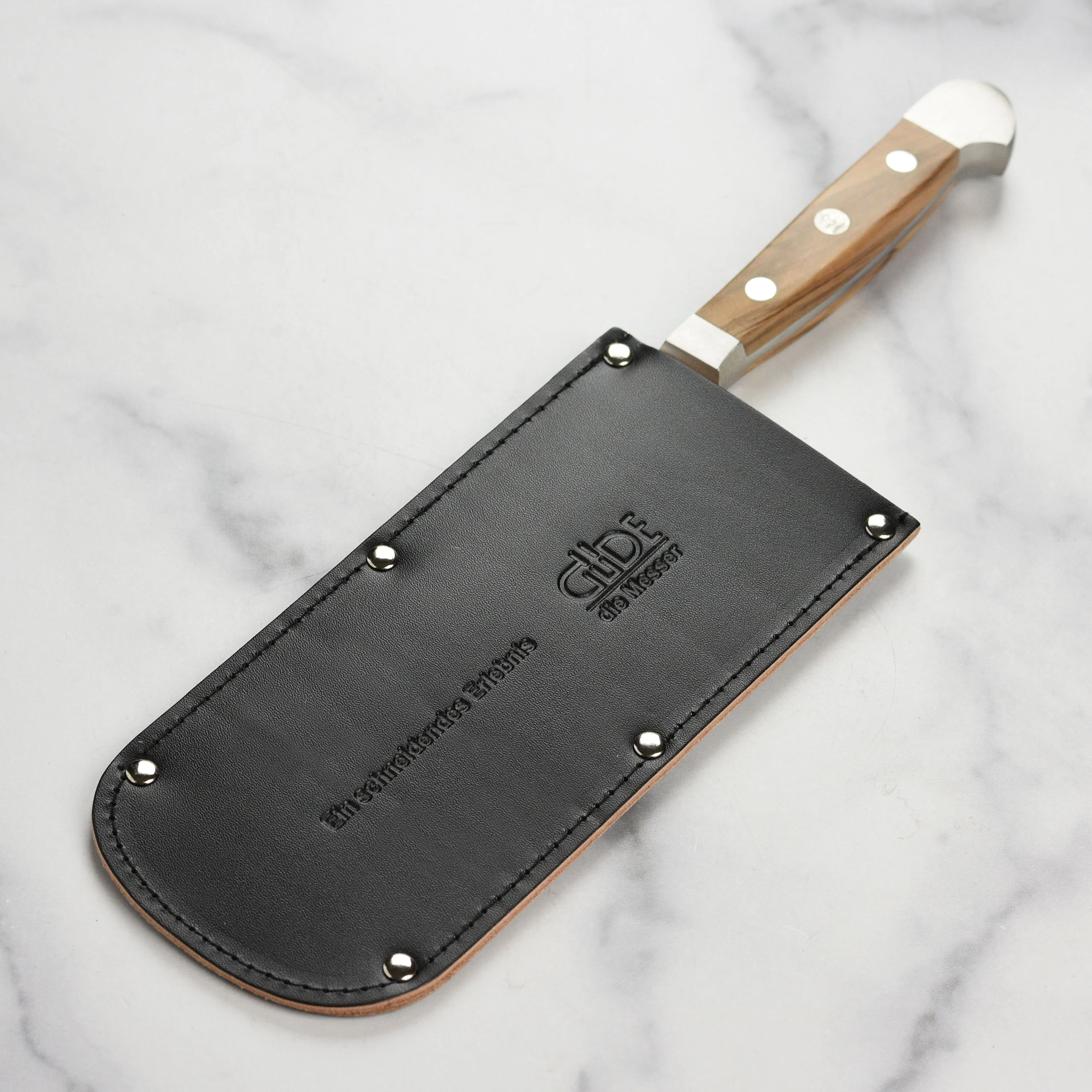 Gude Alpha Olive 6" Chai Dao with Sheath - Image 6