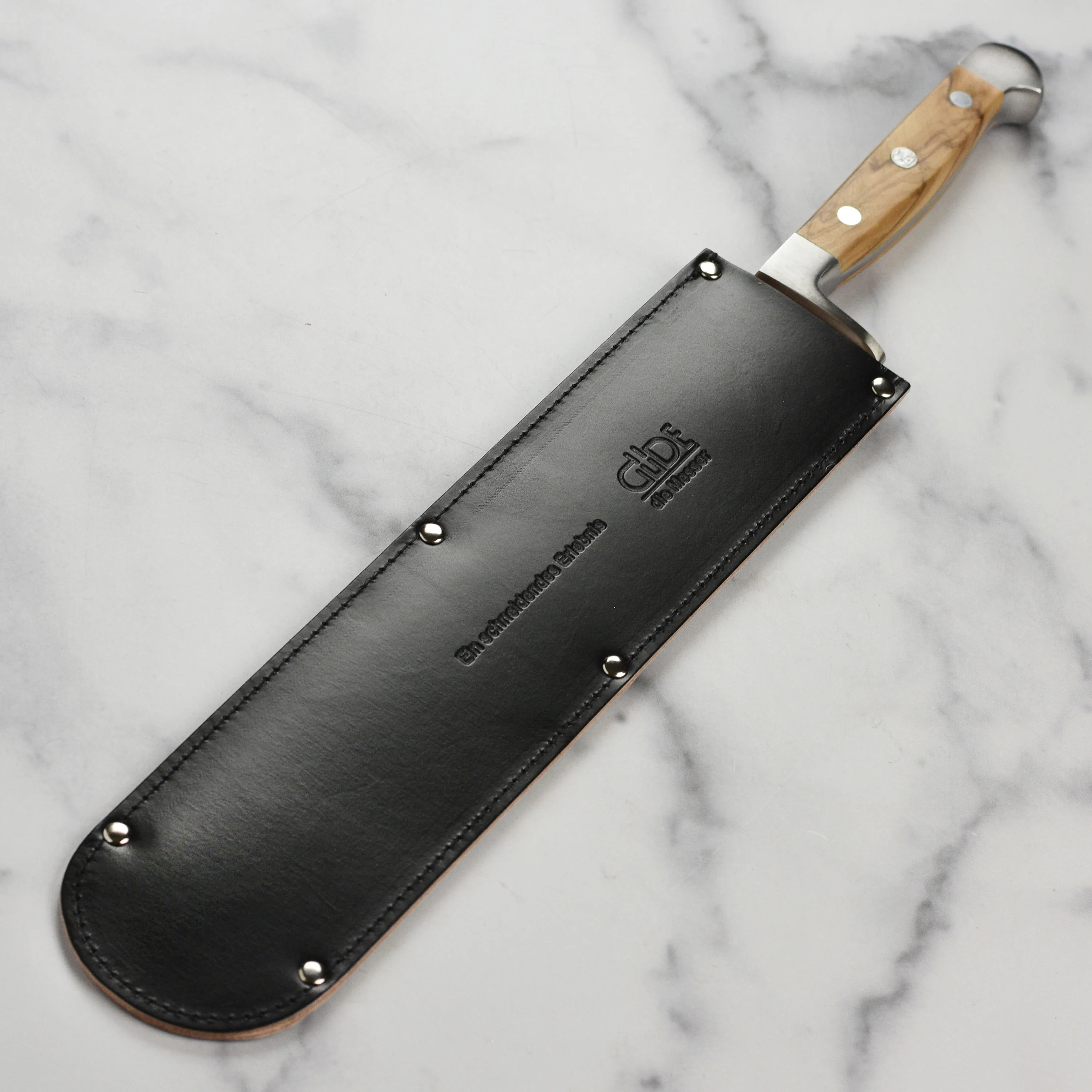 Gude Leather Sheath for Large 12.6" Bread Knife - Image 2
