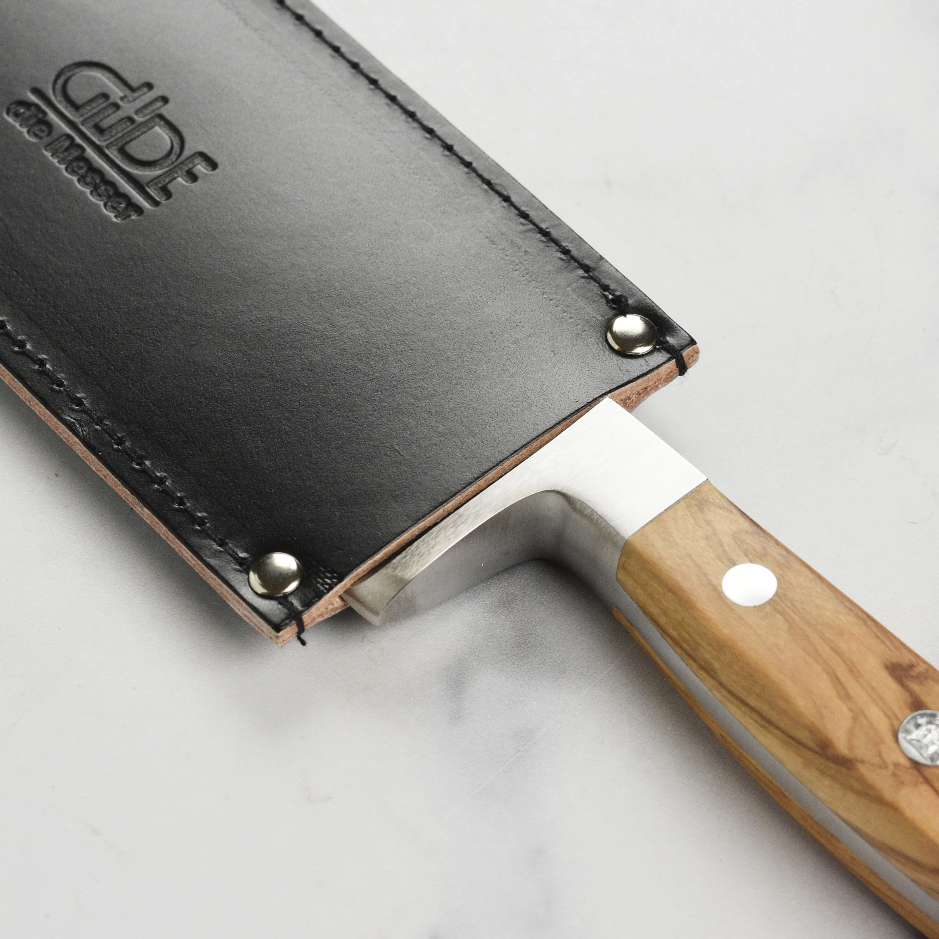 Gude Leather Sheath for Large 12.6" Bread Knife - Image 3