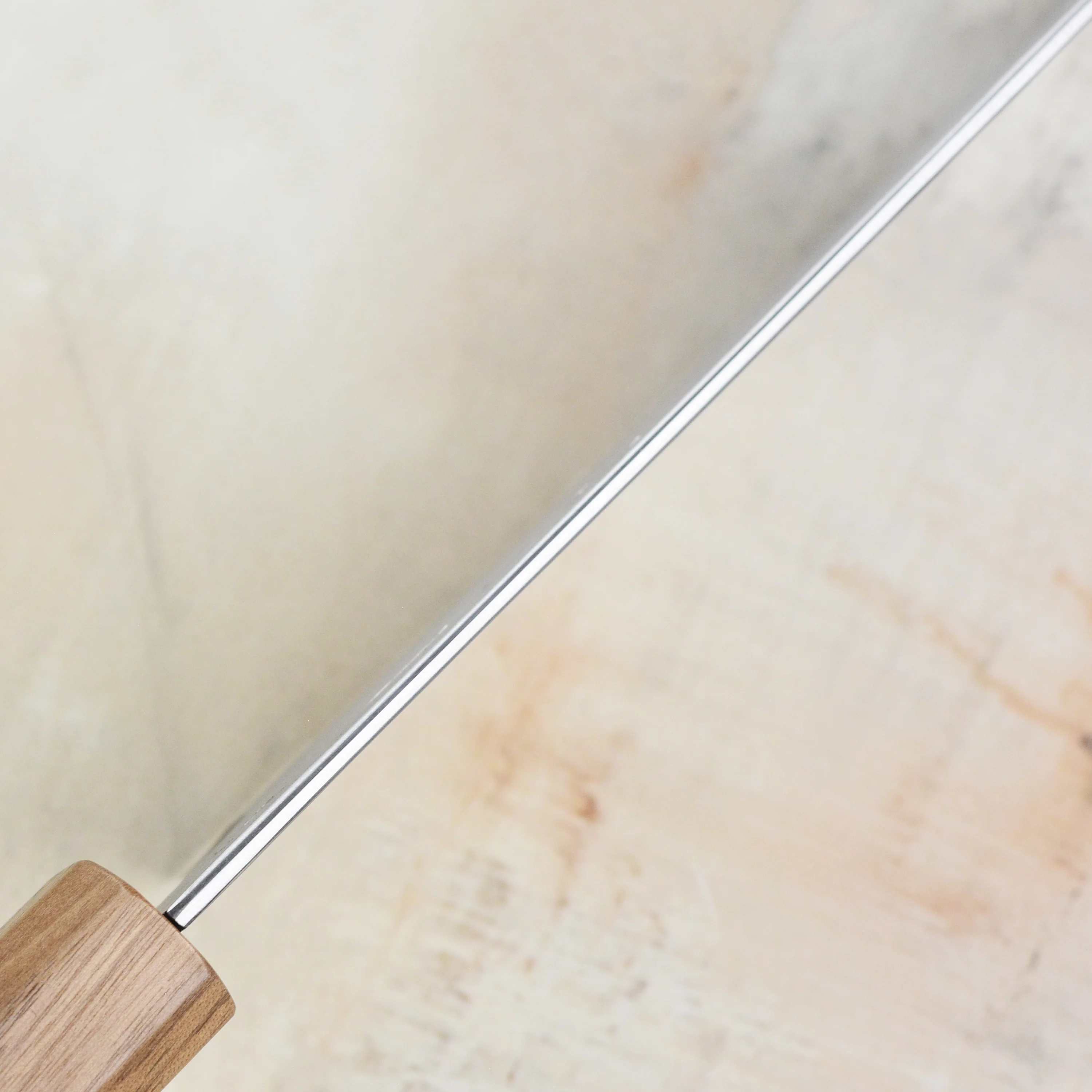 Hatono Aogami Super Kurouchi Stainless Clad 6.7" Tall Nakiri - Image 7