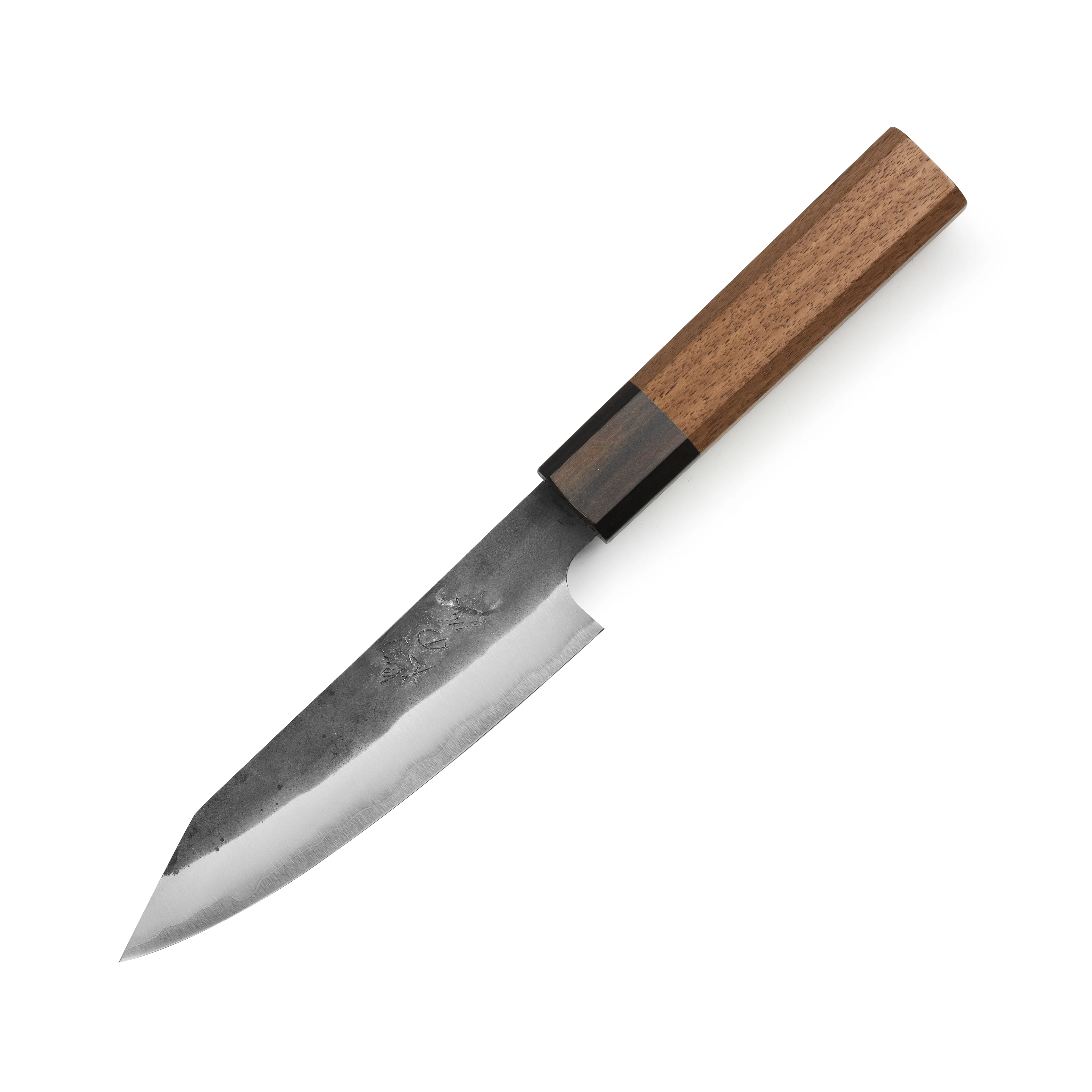 Hatono Aogami Super Kurouchi Stainless Clad 5.3" Kiritsuke Petty - Image 7