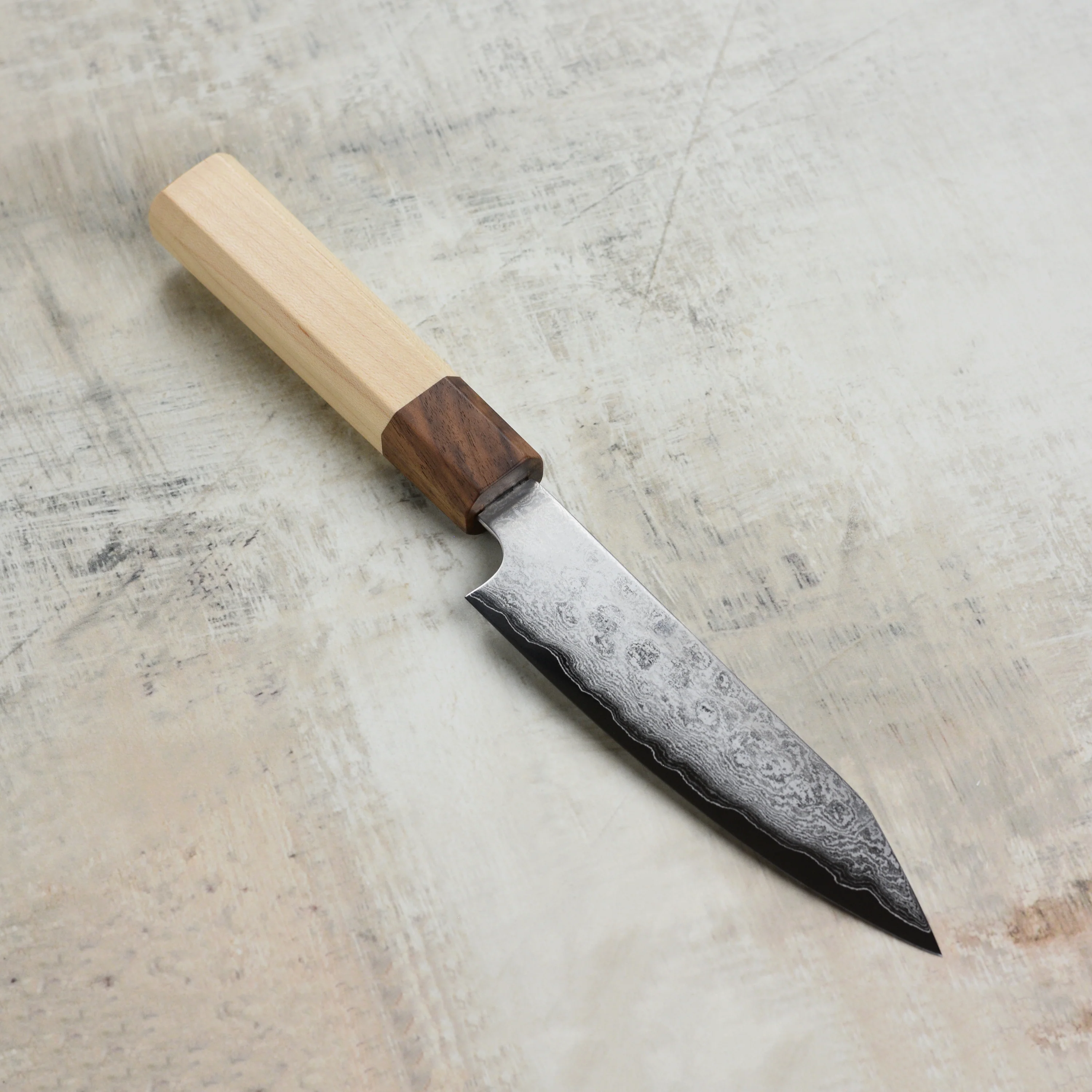 Hatono Ginsan Damascus 5.3" Kiritsuke Petty - Image 6