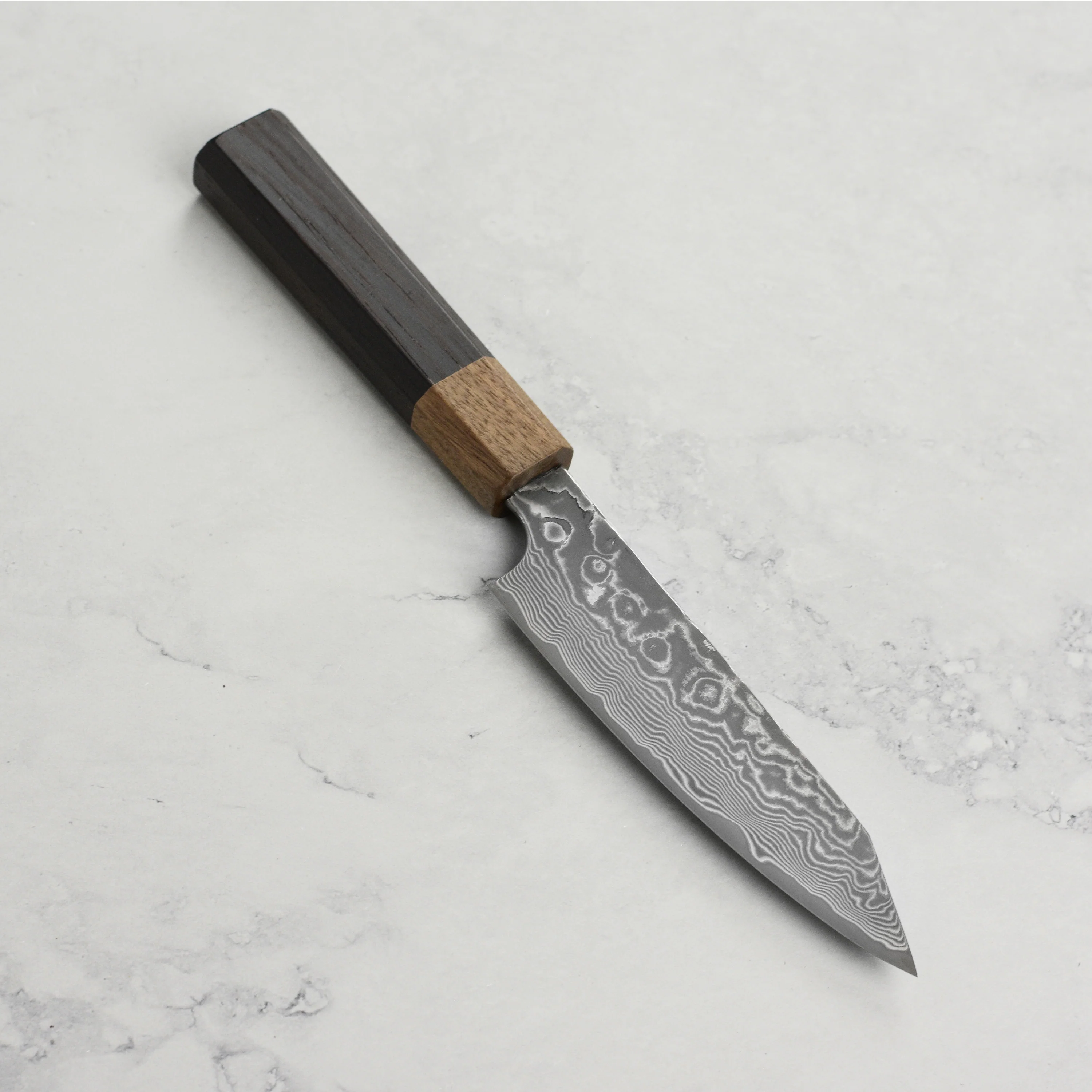 Hatono SG2 Kurozome Damascus 5.3" Kiritsuke Petty - Image 4