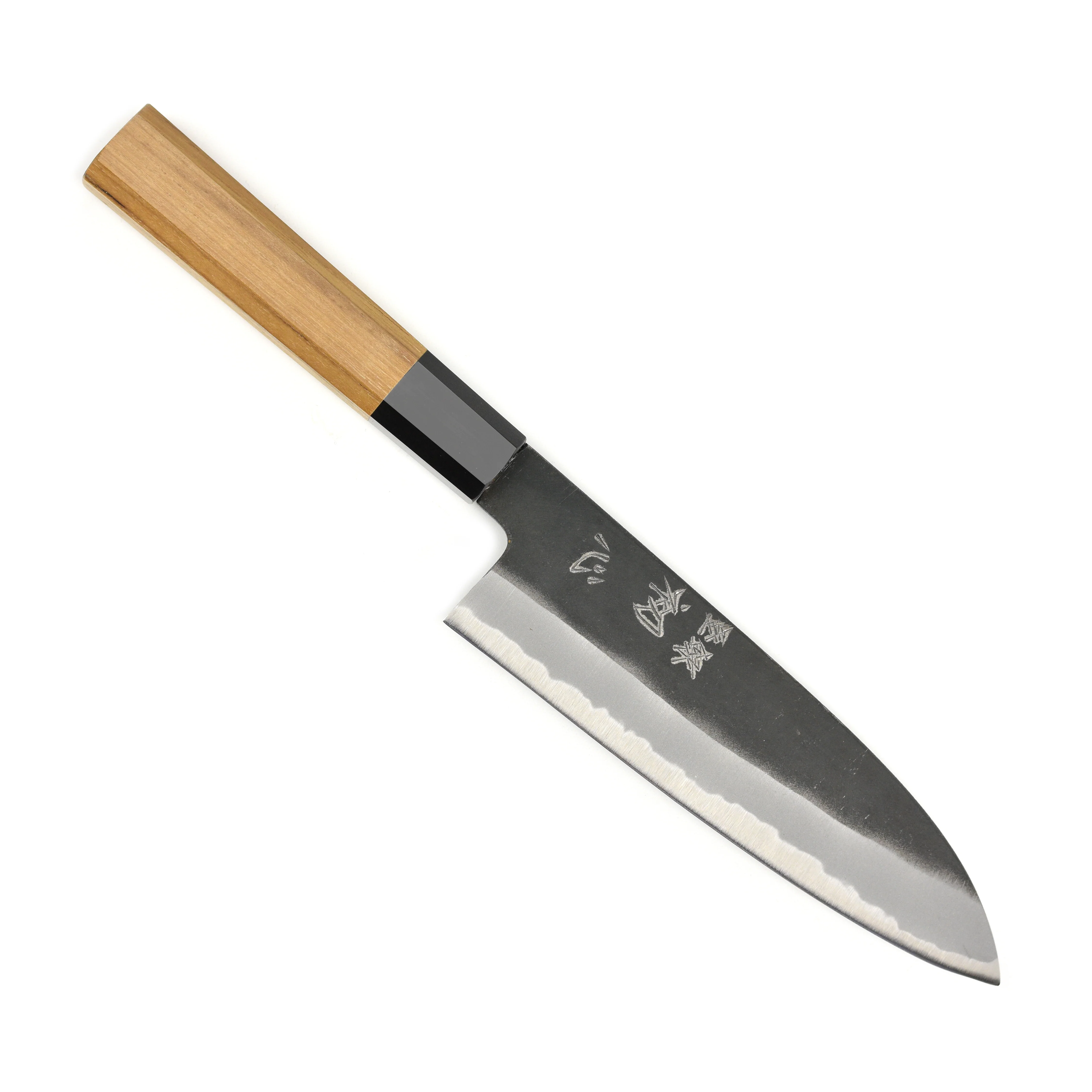 Hatsukokoro Aosagi Aogami #2 Kurouchi 7" Santoku - Image 5