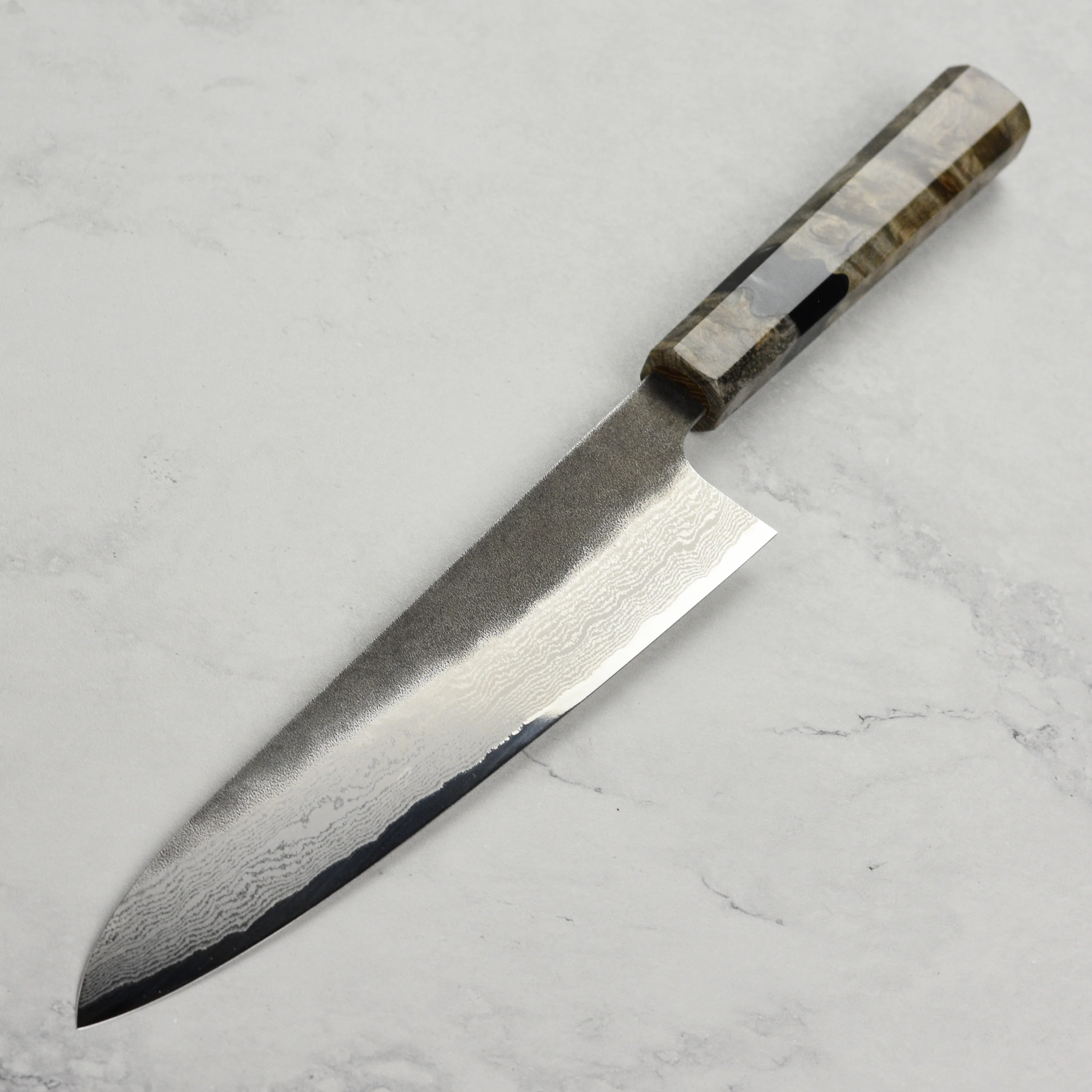 Hatsukokoro Atelier Kurouchi Damascus 8.25" Gyuto - Image 4