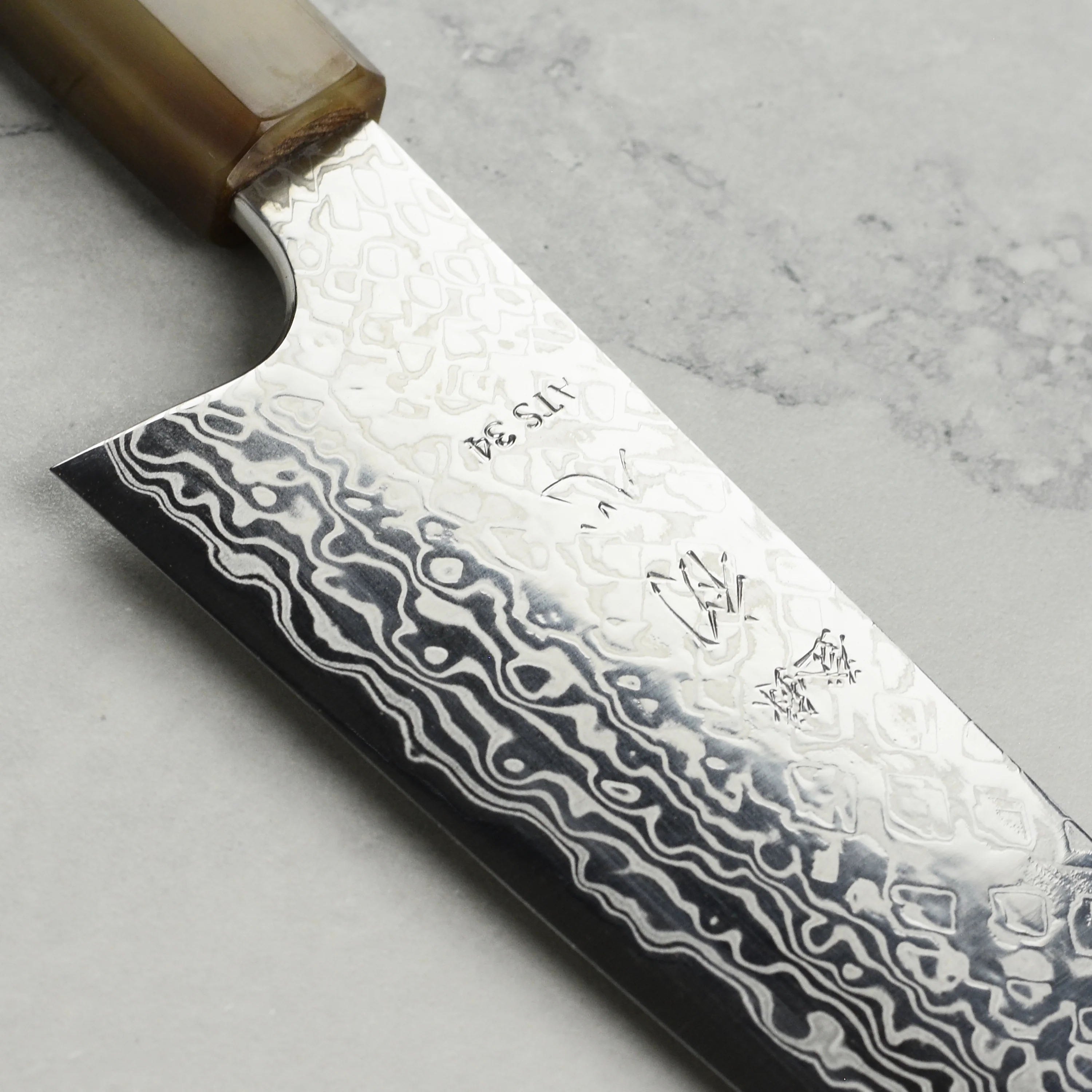Hatsukokoro x Yauji Ginga34 Damascus 8.25" Gyuto - Image 3