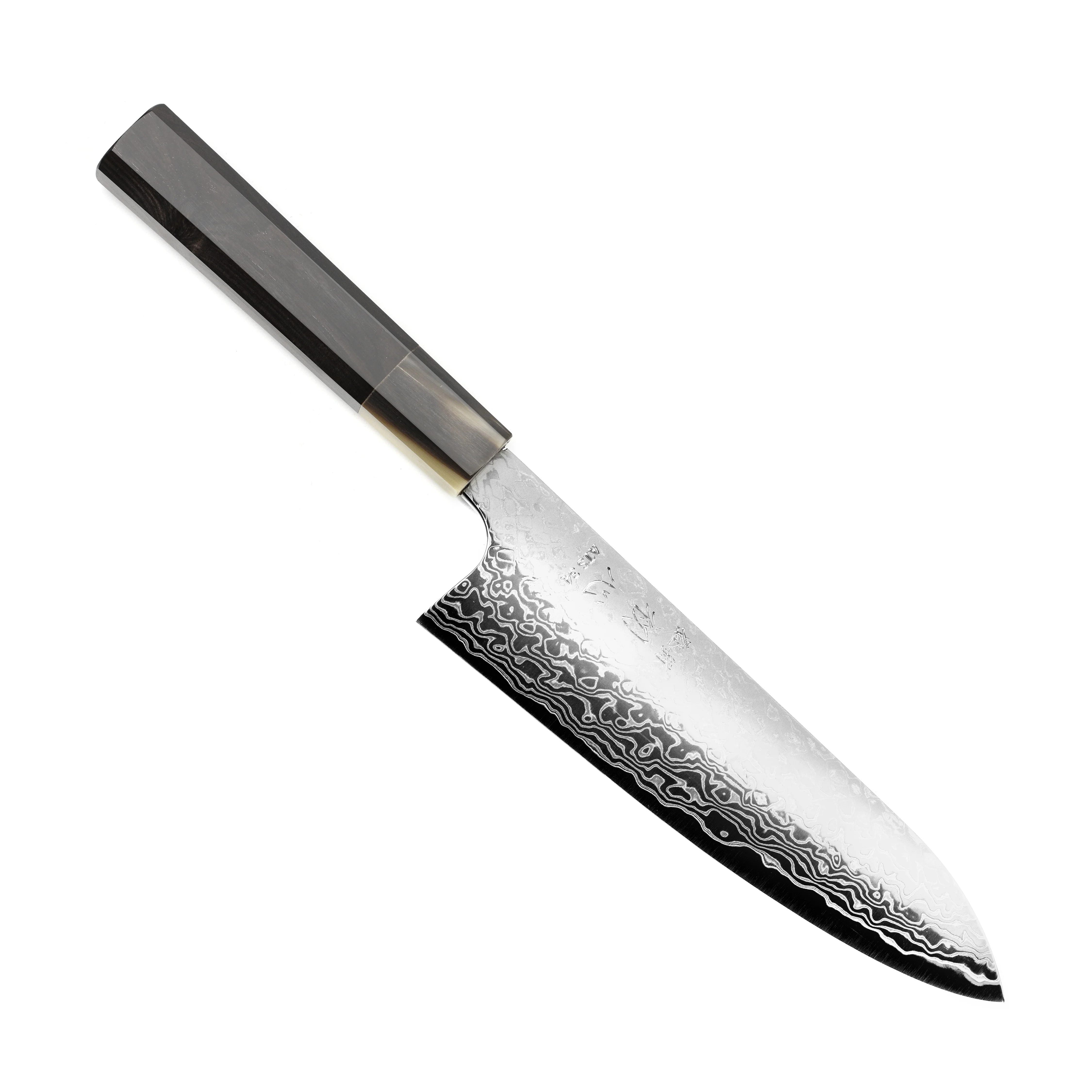 Hatsukokoro x Yauji Ginga34 Damascus 7" Santoku - Image 9