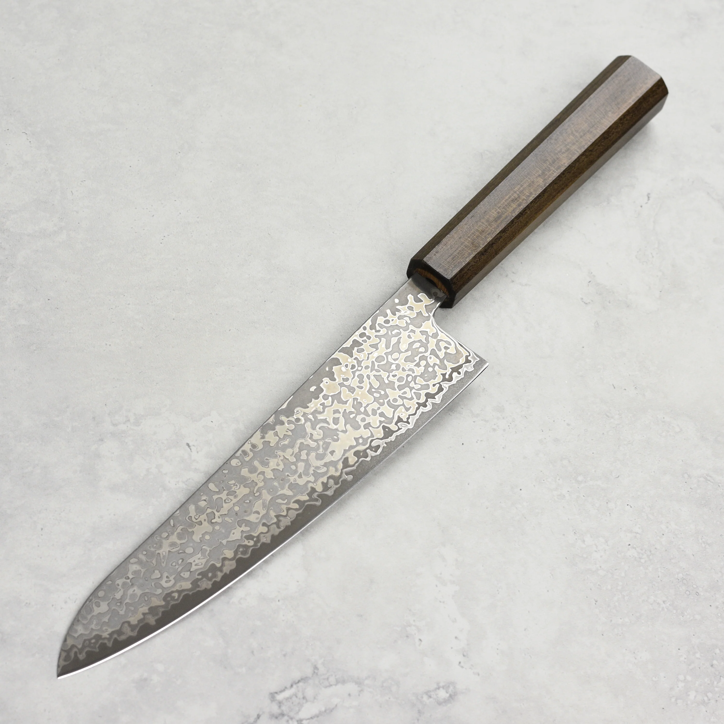 Hatsukokoro Hikari SLD Kurozome Damascus 8" Gyuto - Image 6