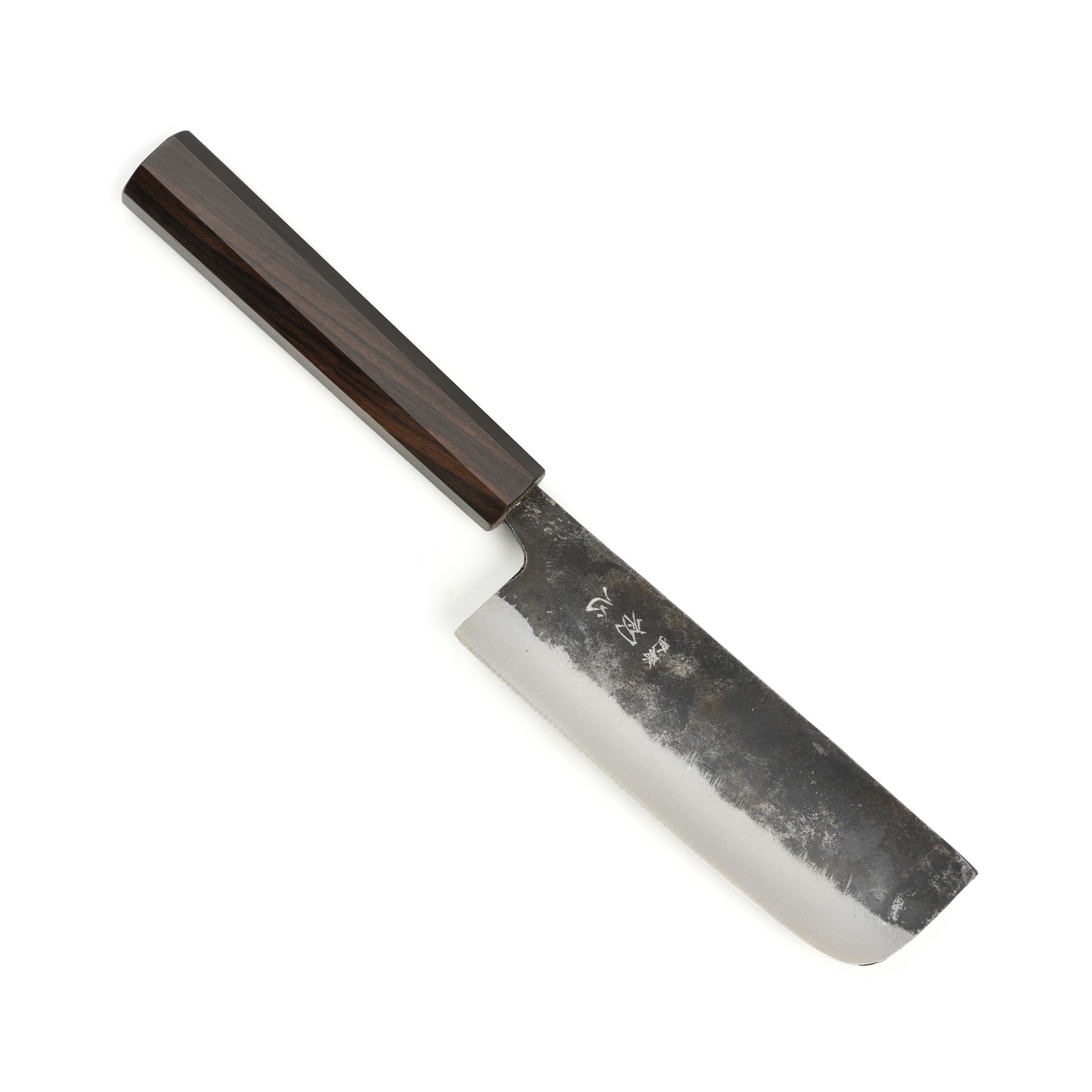 Hatsukokoro Kurogane Aogami #2 Kurouchi 4.7" Ko-Nakiri - Image 5