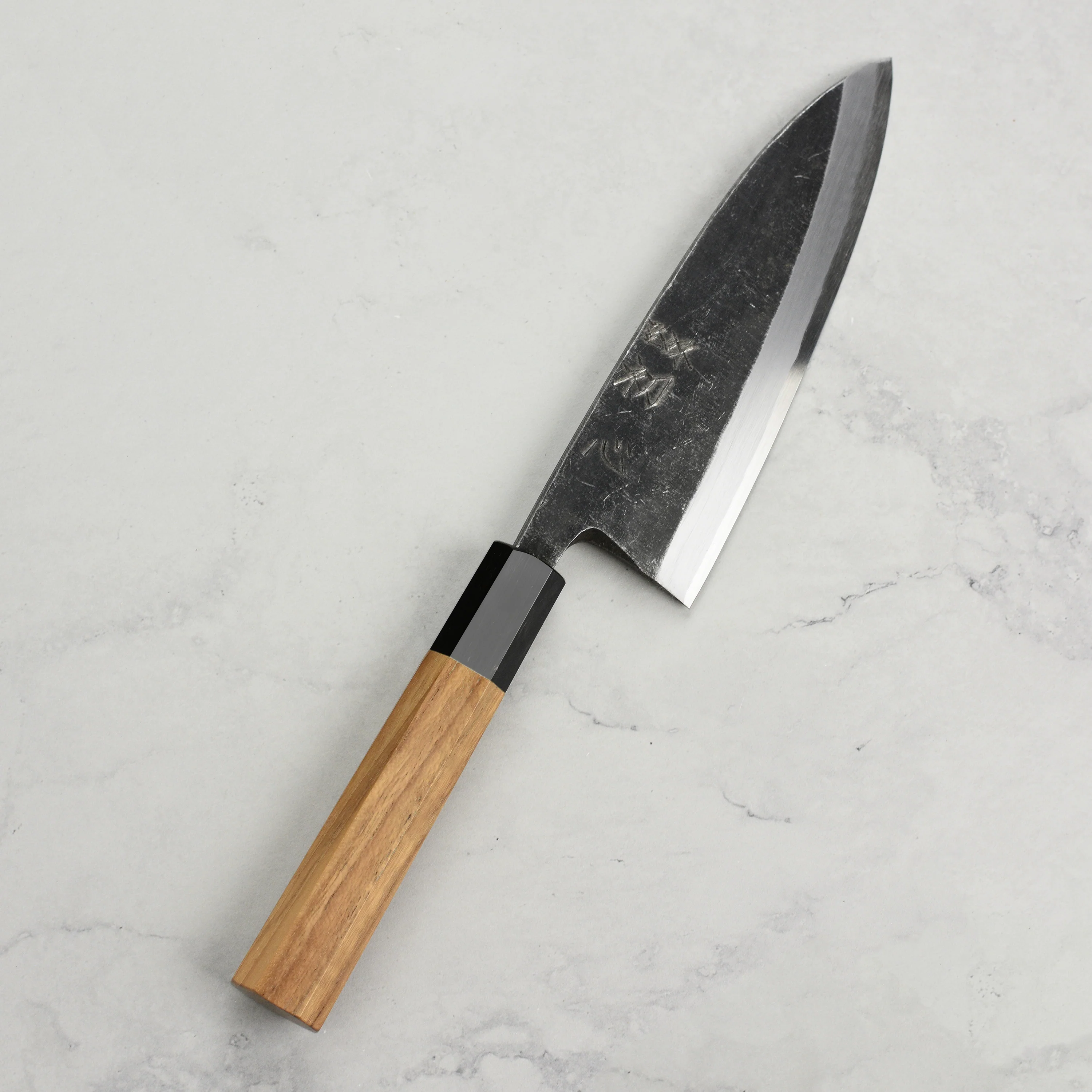 Hatsukokoro Shirasagi Aogami #2 Kurouchi 6.5" Single-Bevel Deba - Image 4