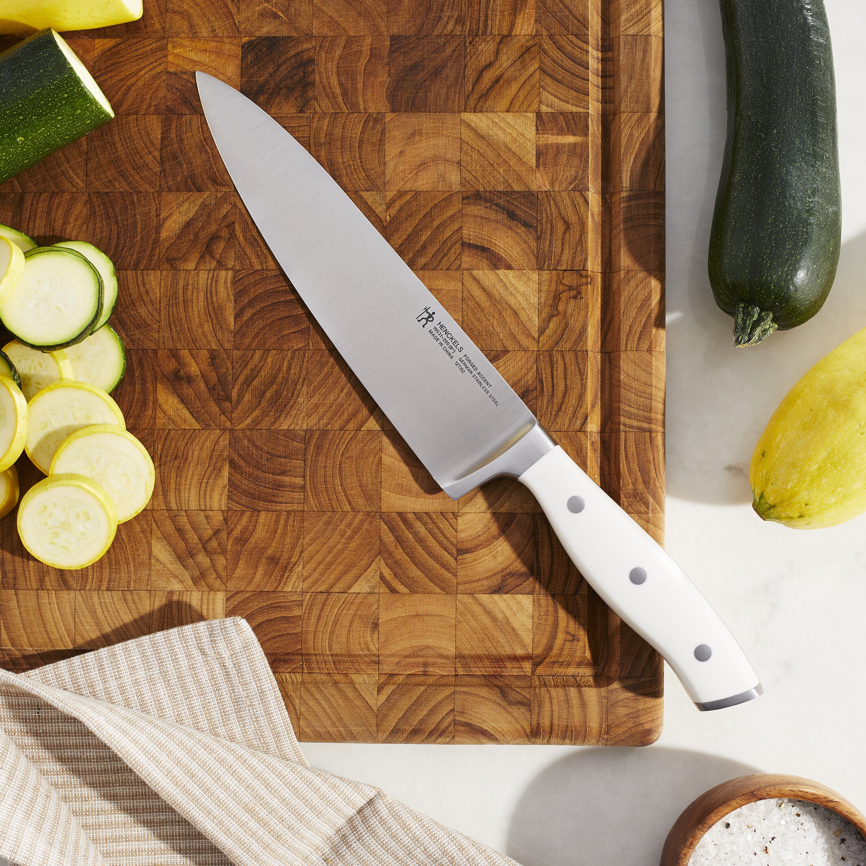 Henckels Forged Accent 16 Piece Off-White Knife Block Set - Image 7