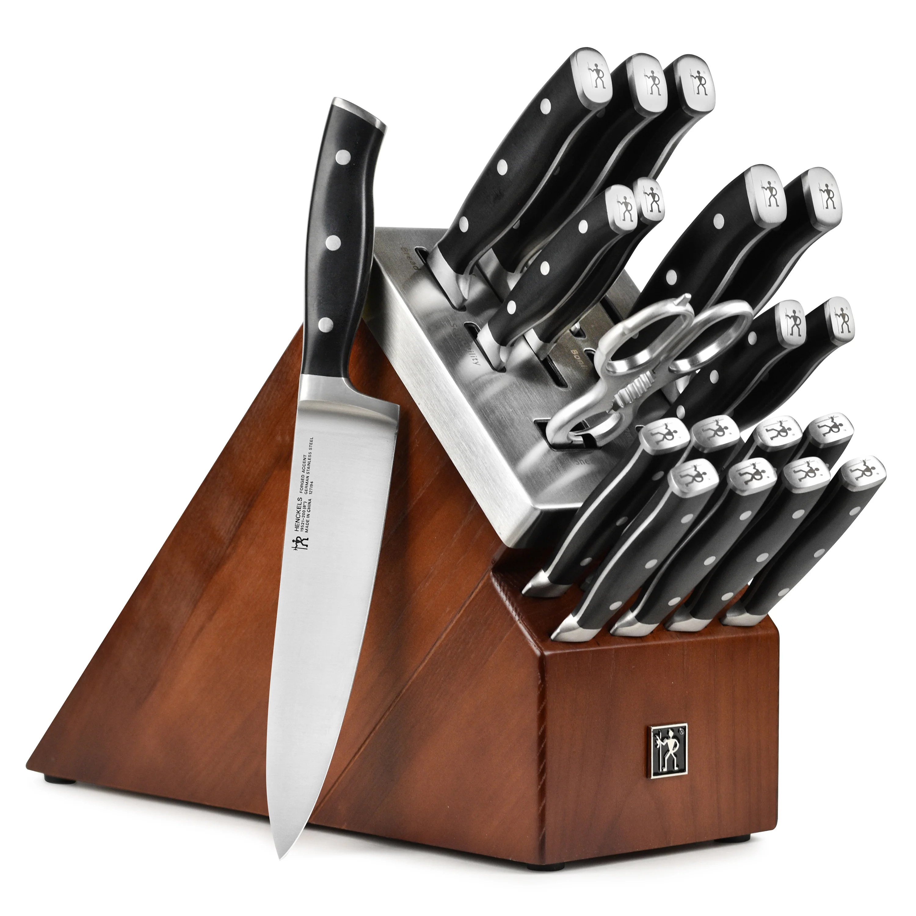 Henckels Forged Accent 20 Piece Self-Sharpening Knife Block Set, Black Handles - Image 13