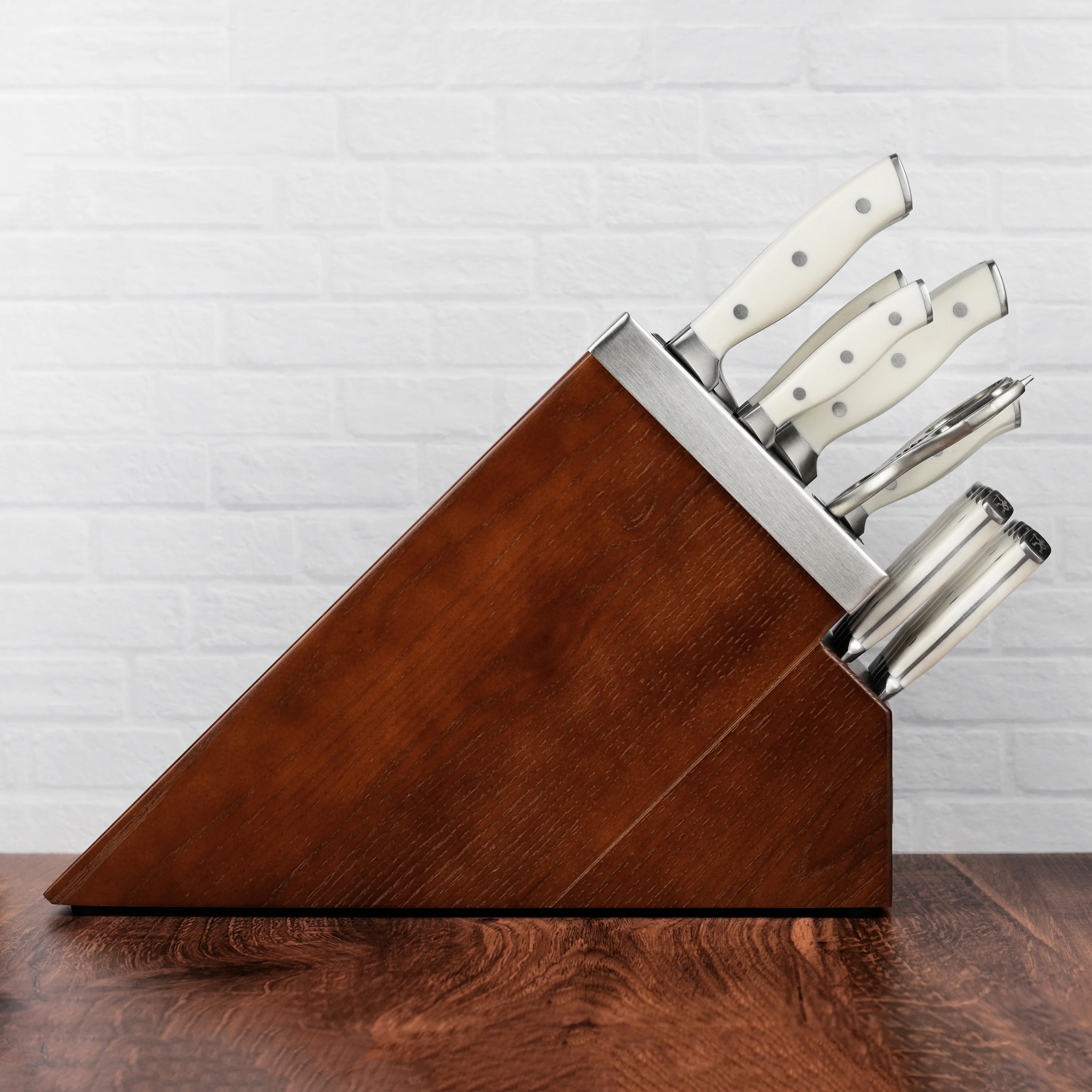 Henckels Forged Accent 20 Piece Self-Sharpening Knife Block Set, Off-White Handles - Image 3