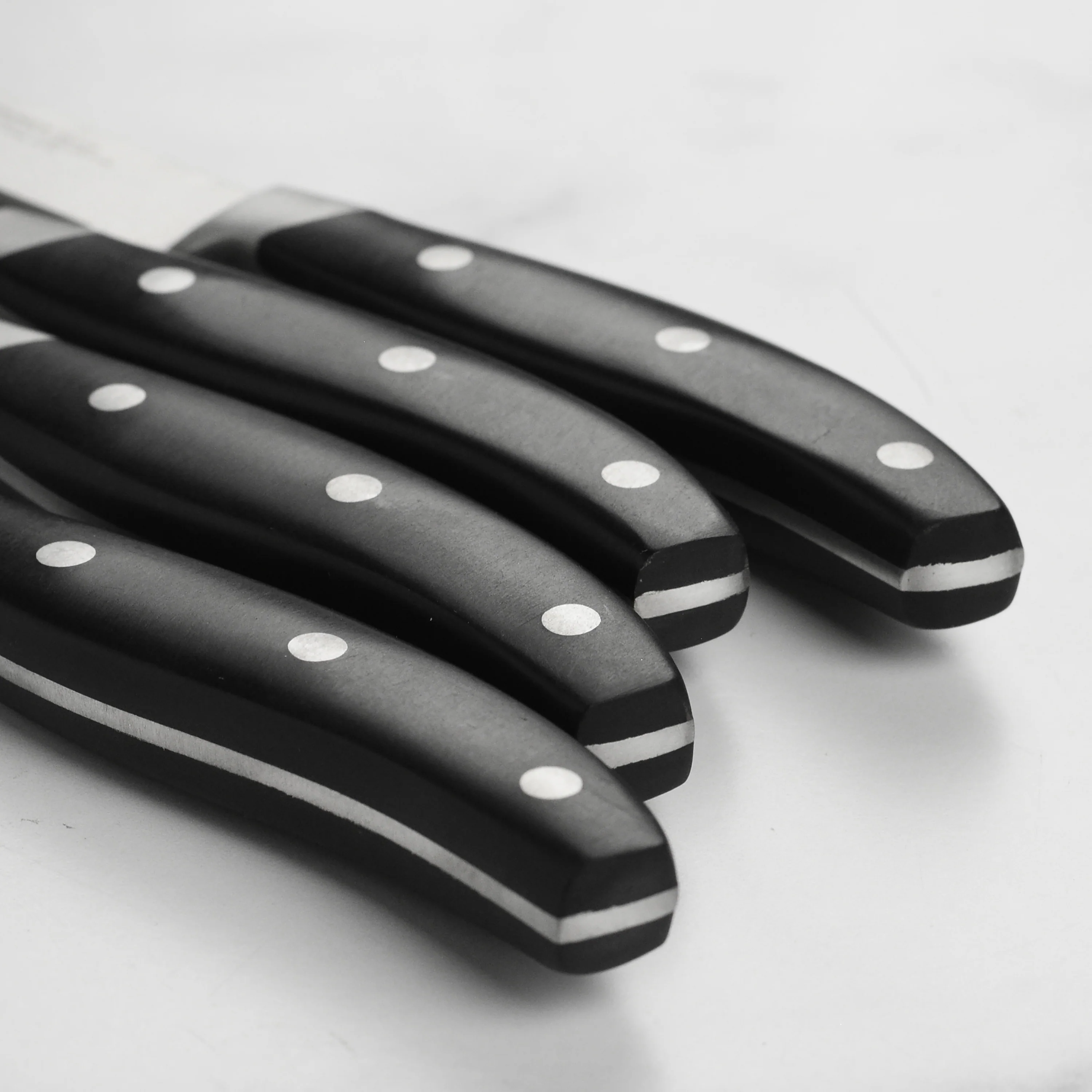 Henckels 8 Piece Forged Serrated Steak Knife Set with Gift Box, Black Handles - Image 3