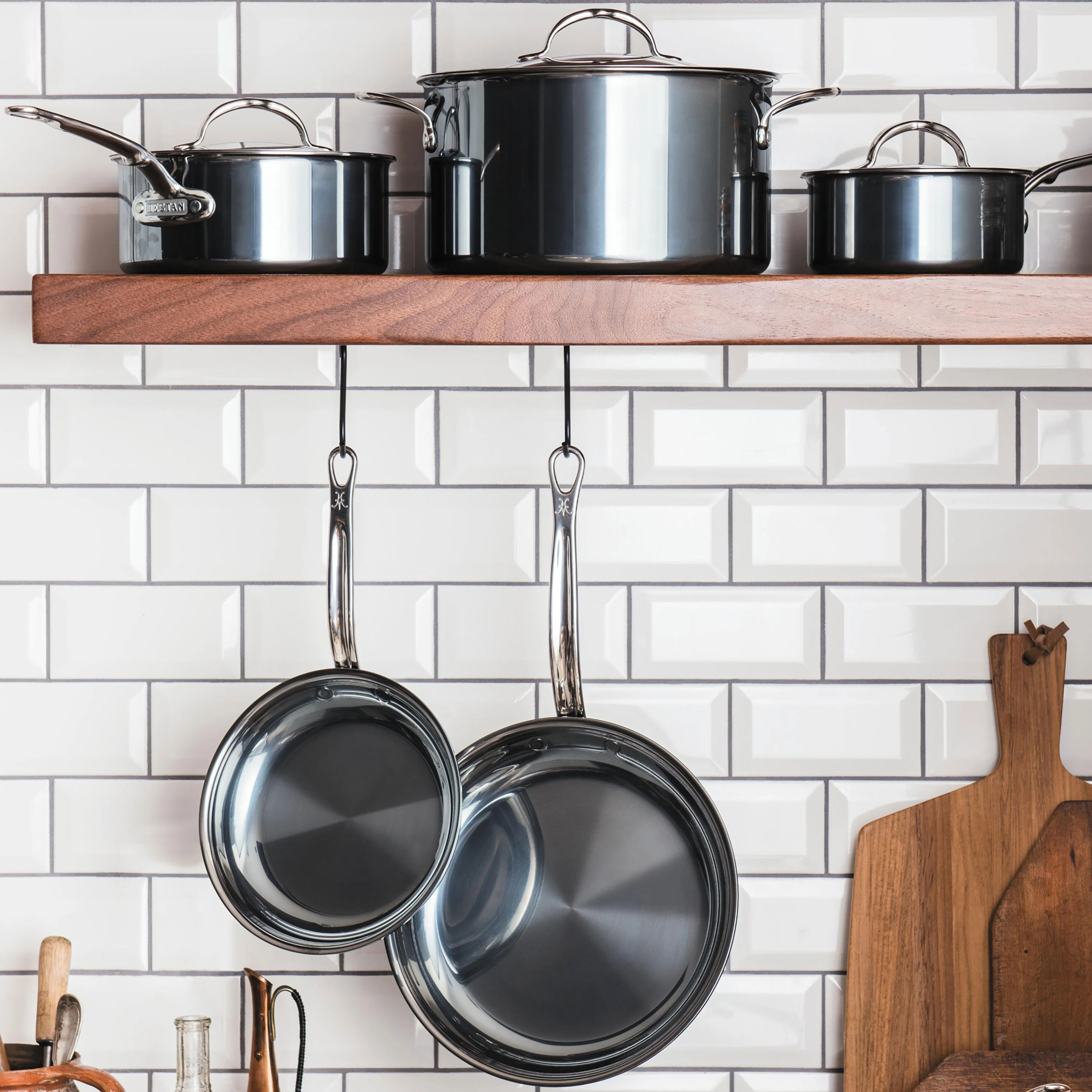 Hestan NanoBond 17 Piece Titanium Stainless Steel Cookware Set - Image 5