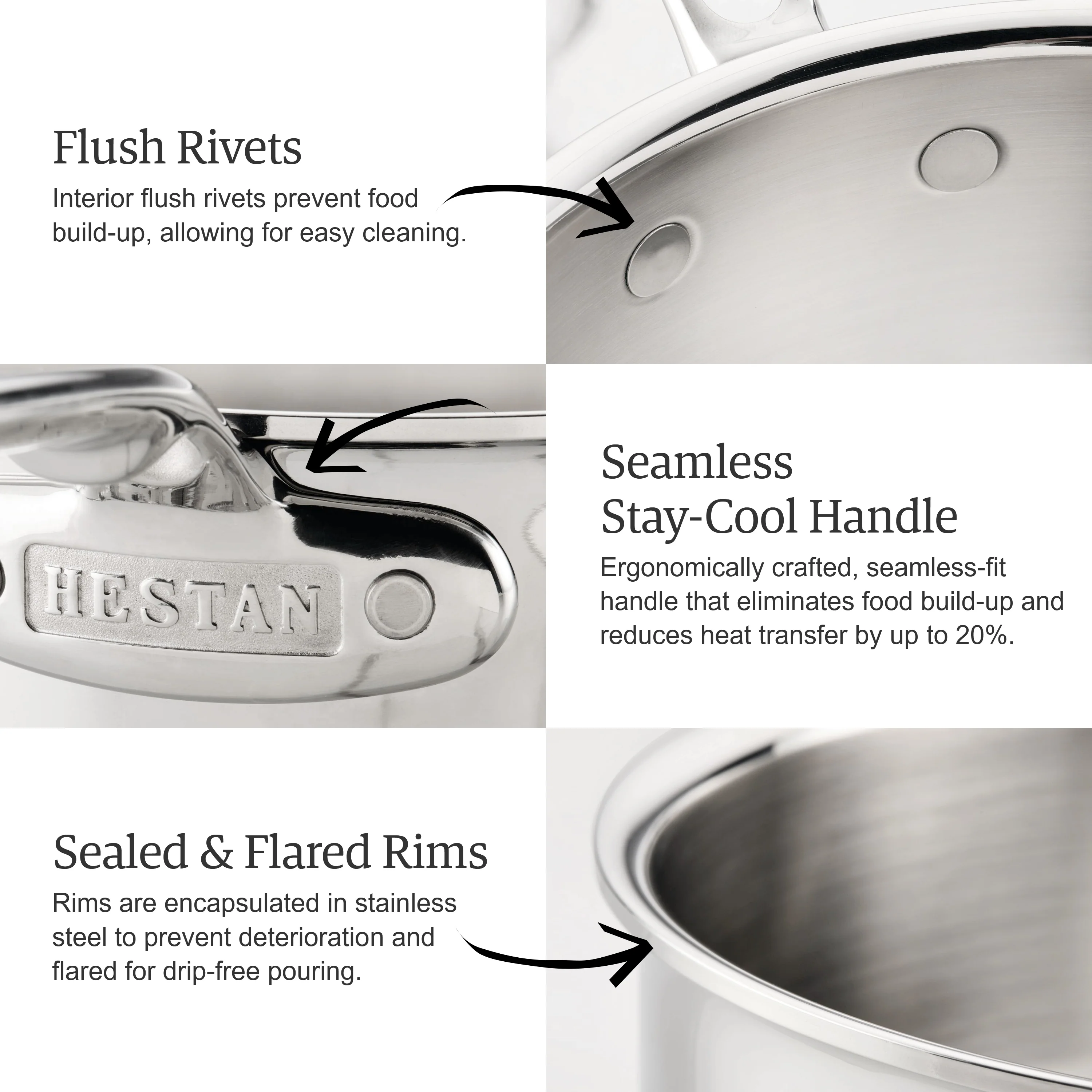 Hestan ProBond Luxe 3.5-quart Stainless Steel Essential Pan - Image 5