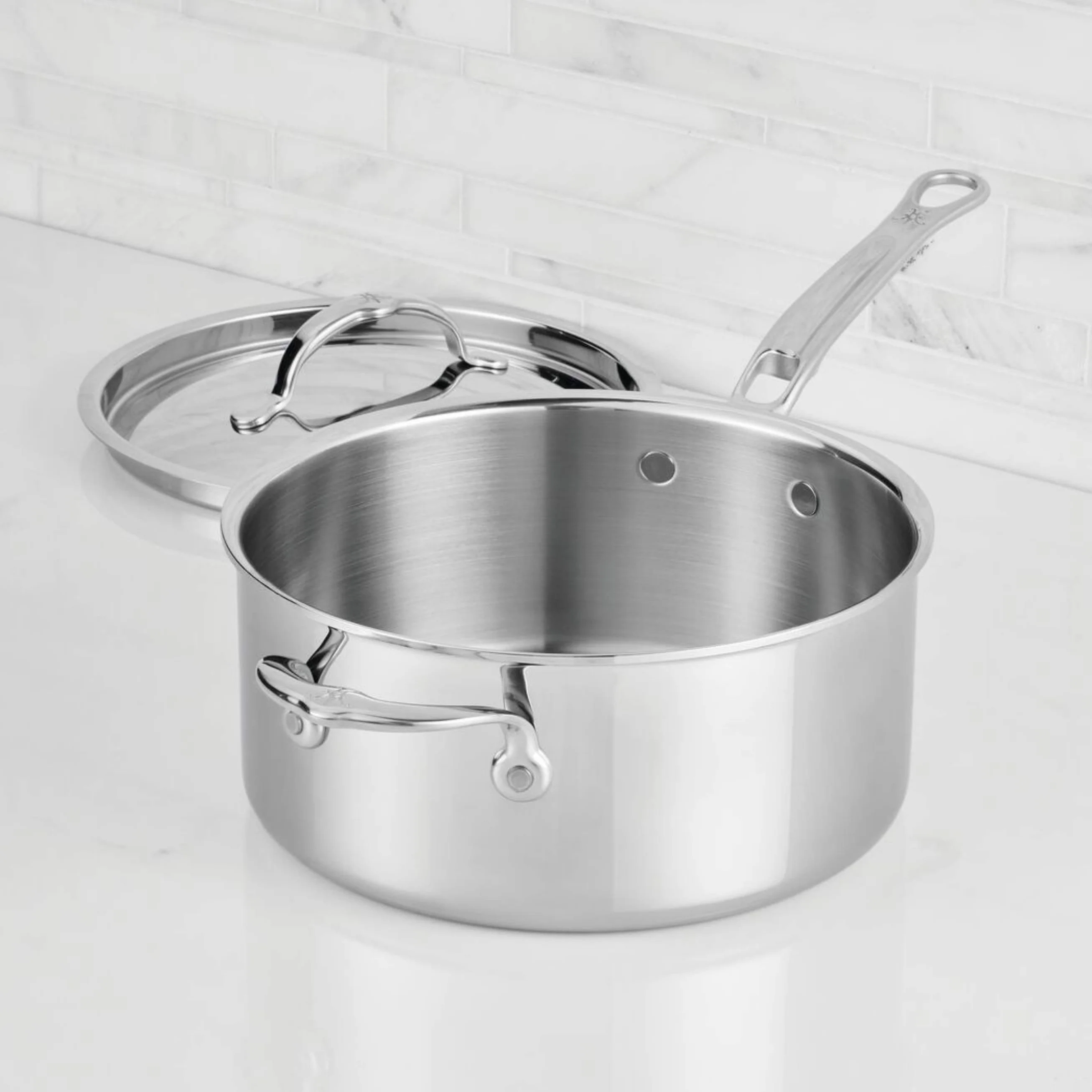Hestan ProBond Luxe 4-quart Stainless Steel Saucepan - Image 6