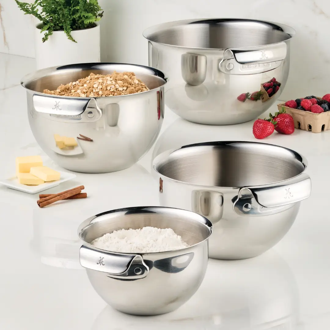 Hestan Stainless Steel 4 Piece Mixing Bowl Set - Image 4