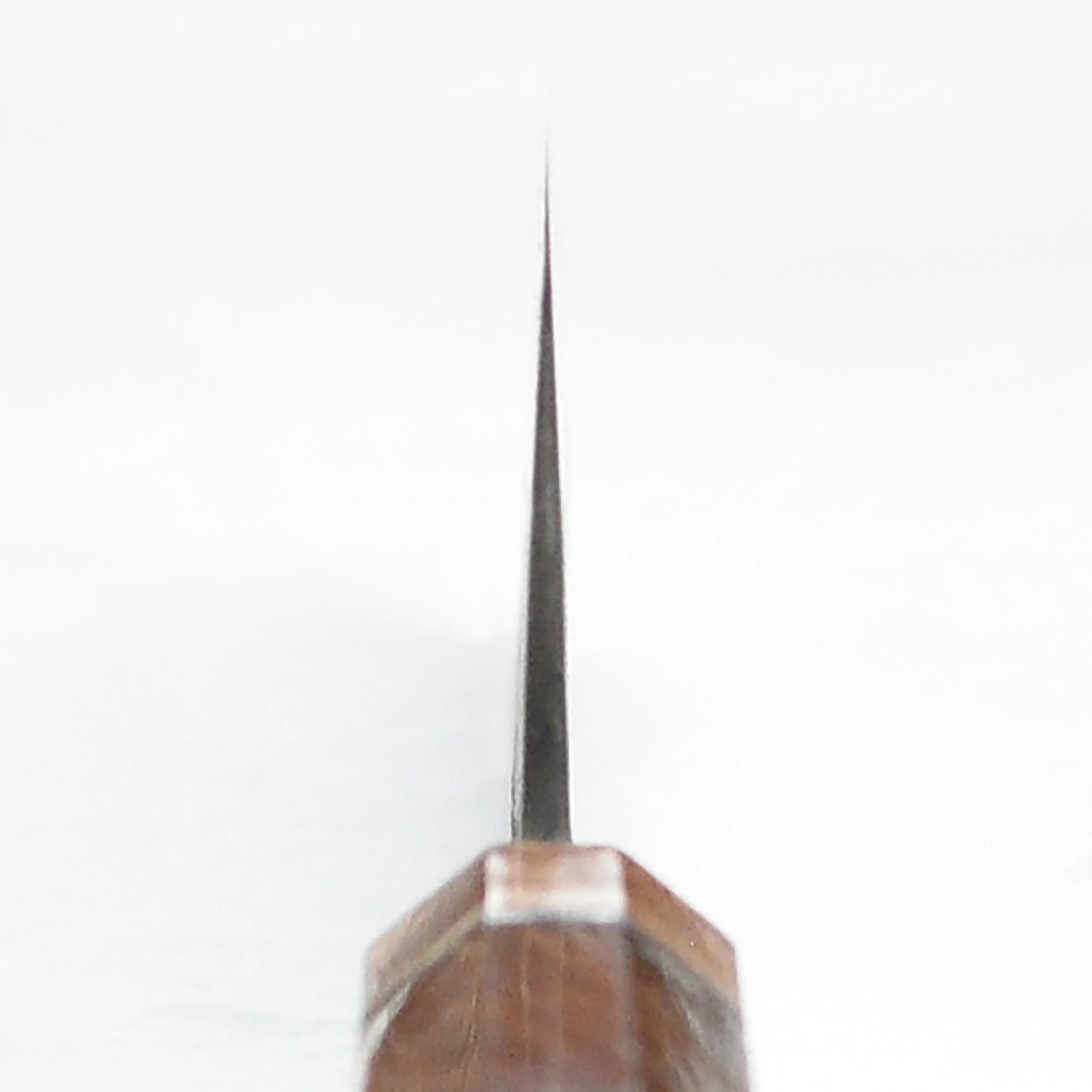 Hinoura Shirogami #2 Matsuba Damascus 9.4" Kiritsuke Gyuto - Image 9