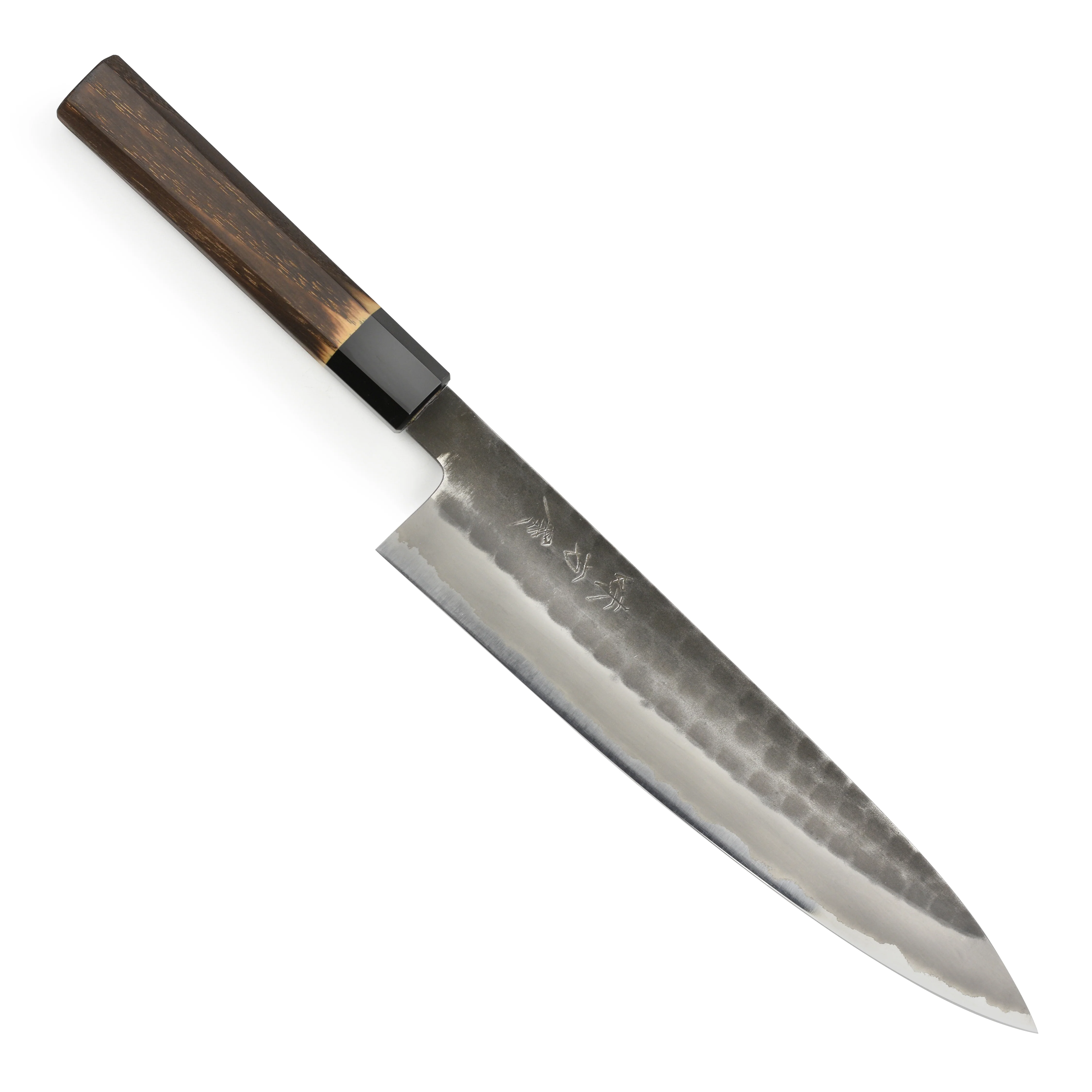 Hinoura Shirogami #2 Kurouchi Tsuchime 9.4" Gyuto - Image 9