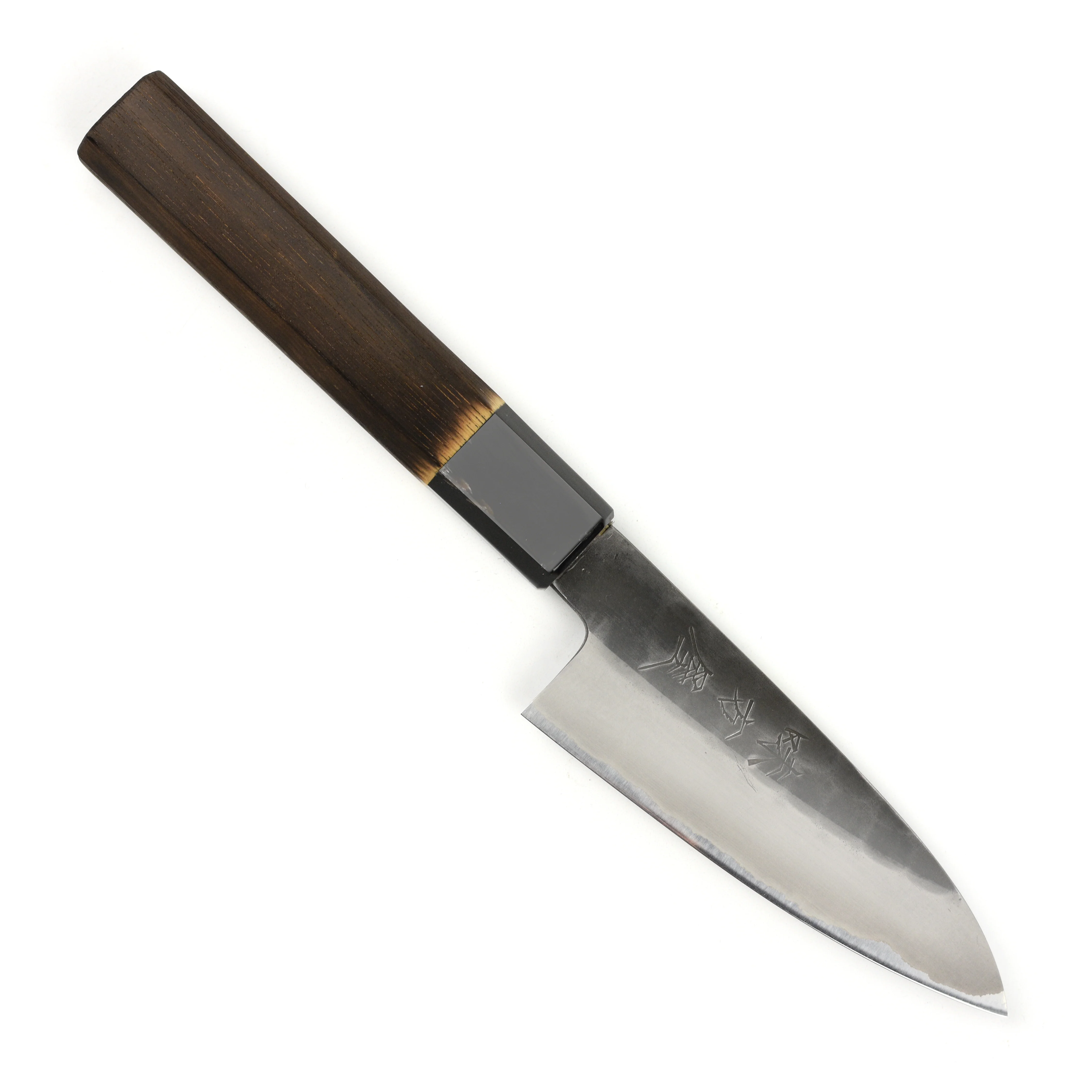 Hinoura Shirogami #2 Kurouchi Tsuchime 4.1" Petty - Image 7