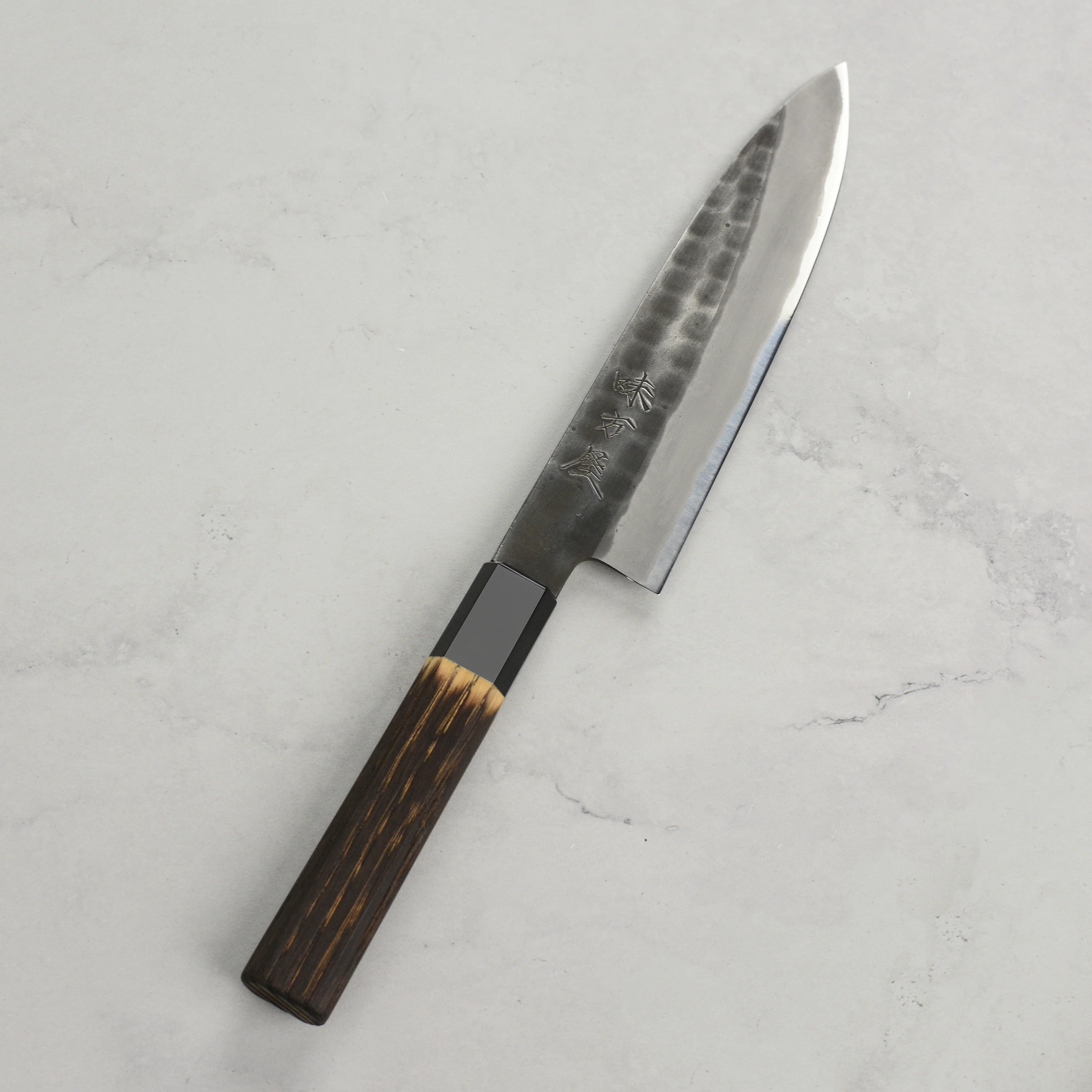 Hinoura Shirogami #2 Kurouchi Tsuchime 5.9" Petty - Image 4