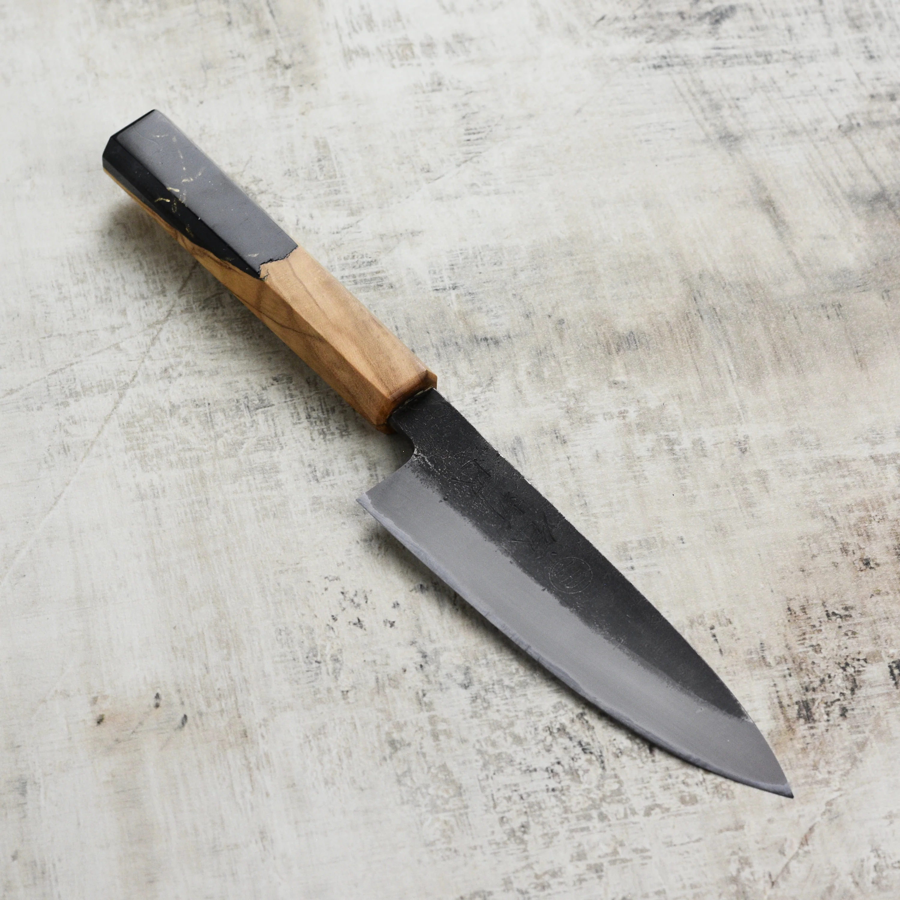 Hozan Tomoe x Hinoura Shirogami #2 Kurouchi 5.3" Petty